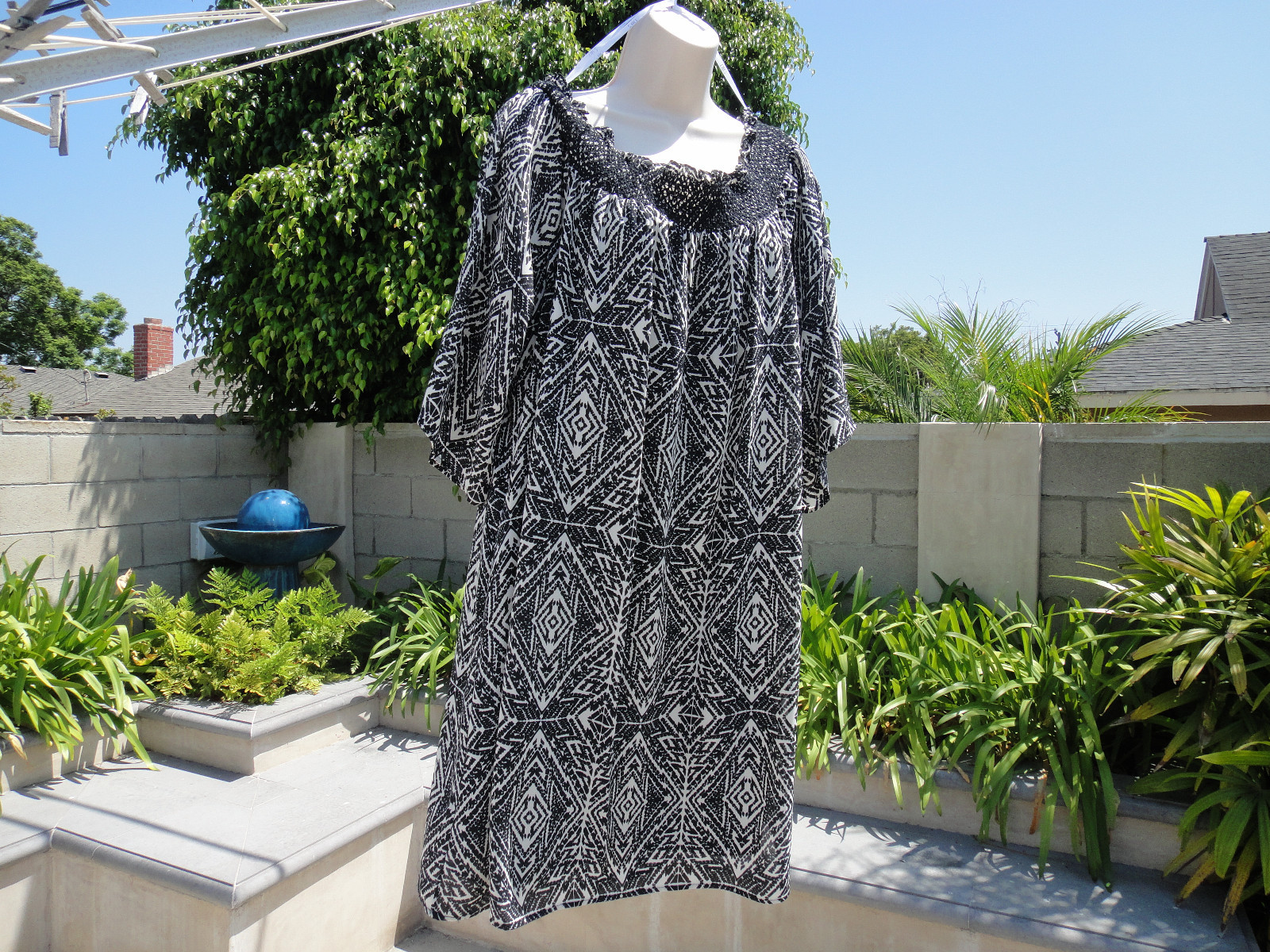 DR2 by Daniel Rainn, Lined w/Raglan Sleeve Shift Gathered Neckline Size XL,Comfy