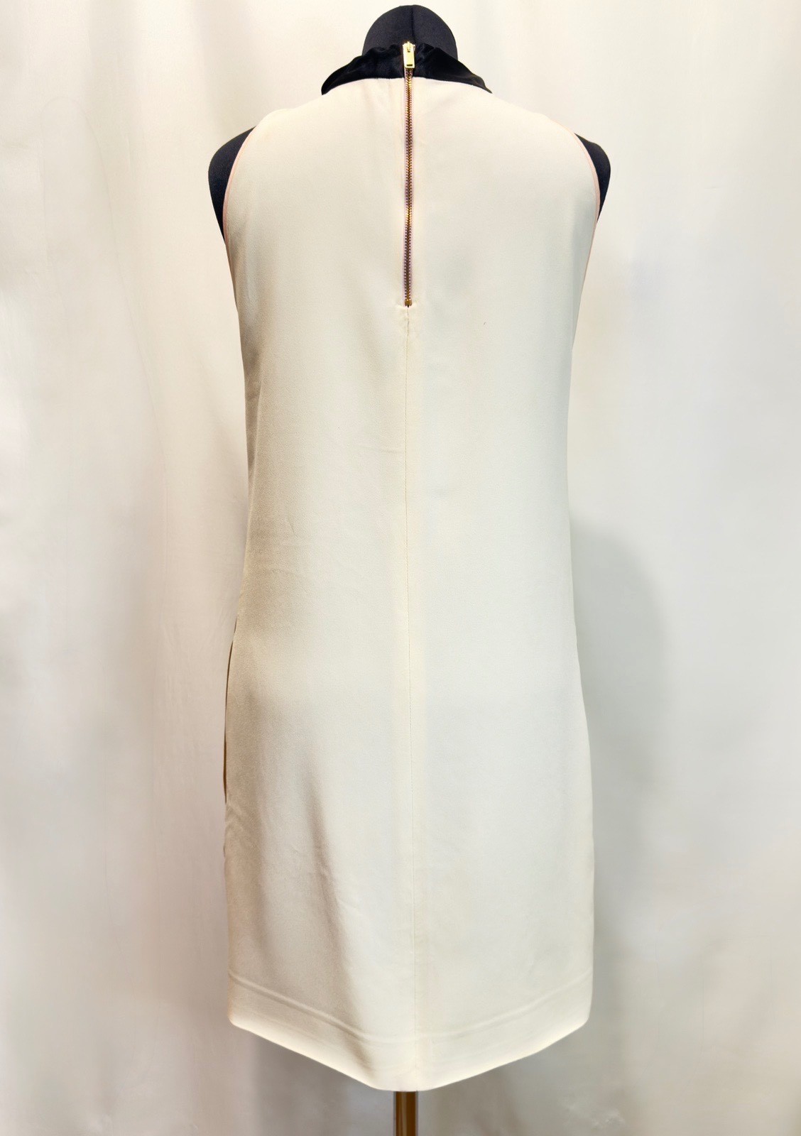 Authentic CÉLINE Phoebe Philo Colorblock Silk Lined Mini Shift Dress Size M FR38