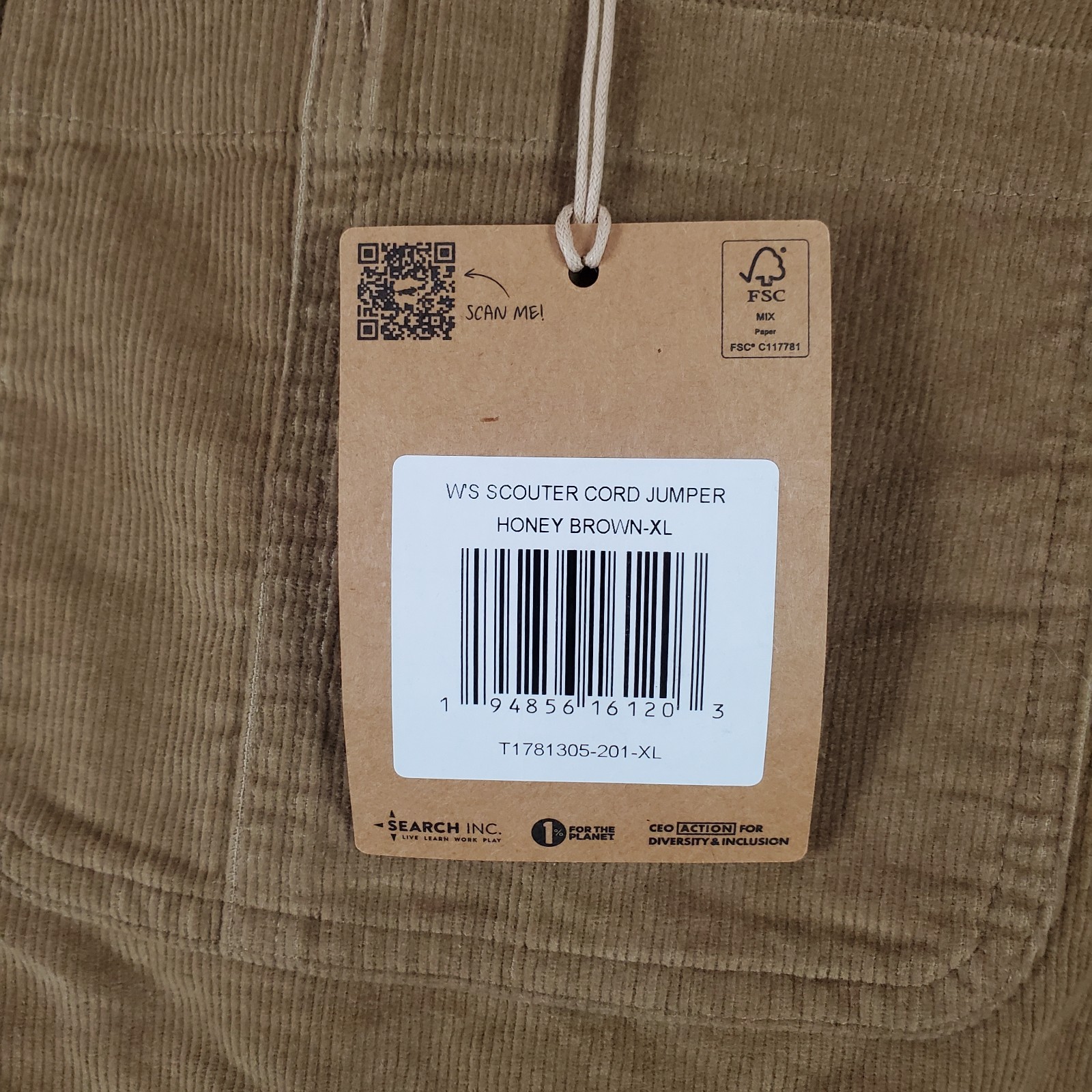 Toad & Co Dress Bib Jumper Womens XL Brown 100% Cotton One Chest Pocket Pull On