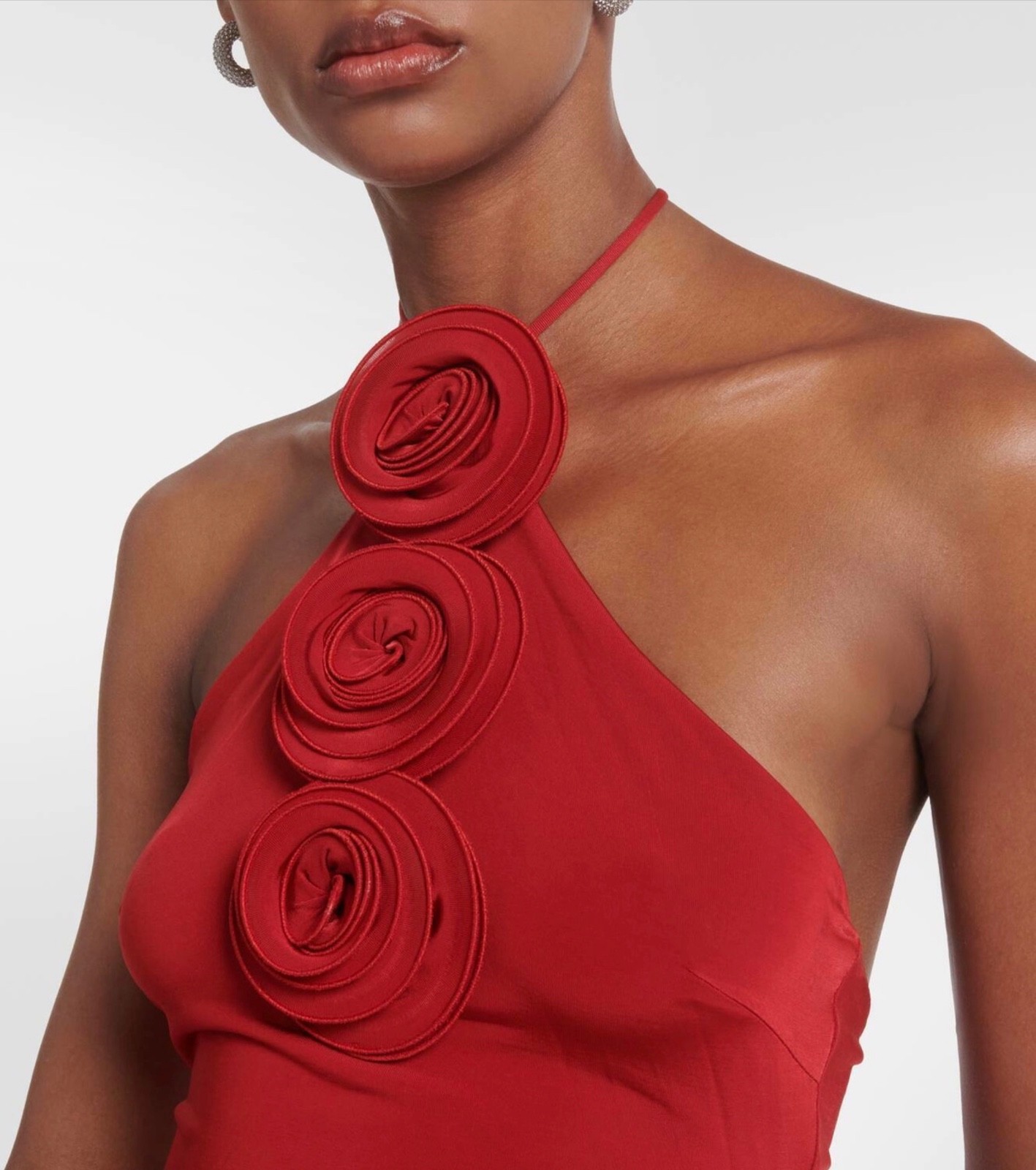 Magda Butrym Floral-appliqué halter-neck top
