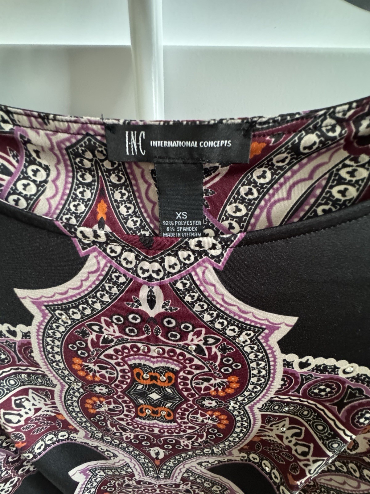 Beautiful XS INC International Concepts 3/4 Sleeve Dress Boho A-line fits a 2-4
