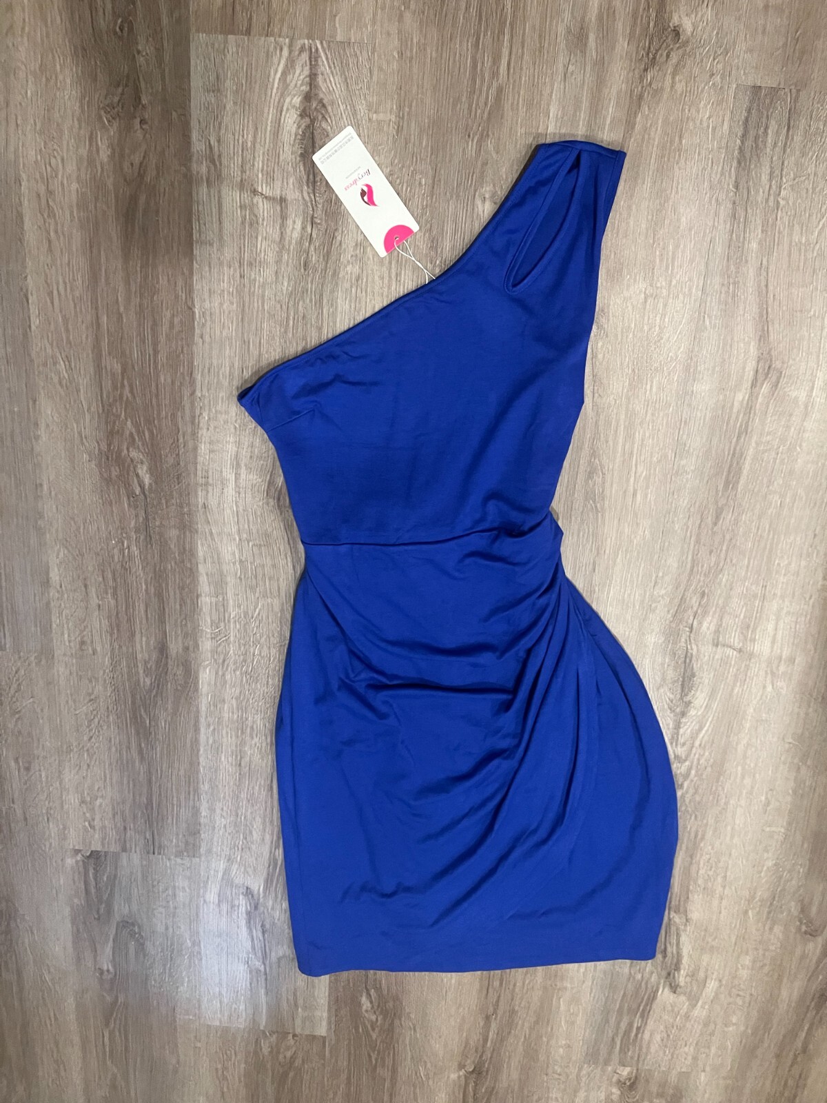 Berydress Womens Cutout One Shoulder Bodycon Sheath Dress, Royal Blue Size XL