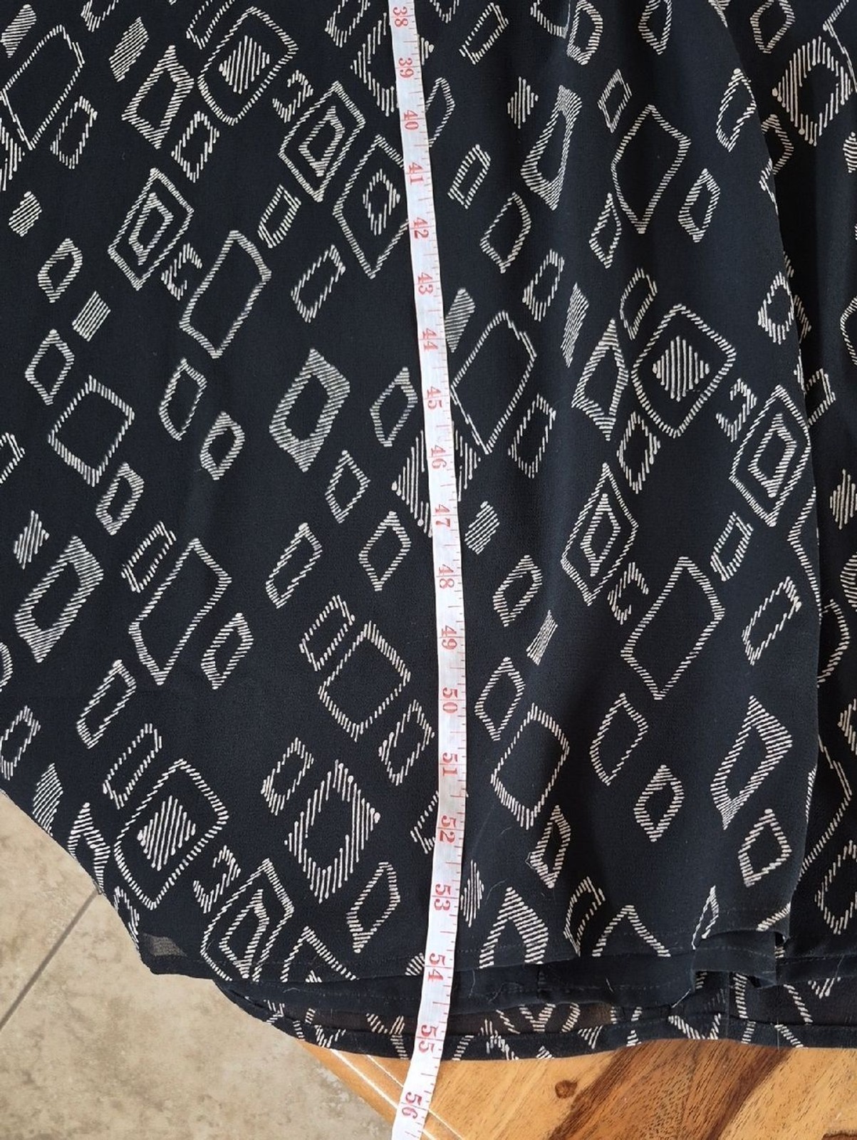 Coldwater Creek Geometric Print Two Tier Maxi Dress Sz 14