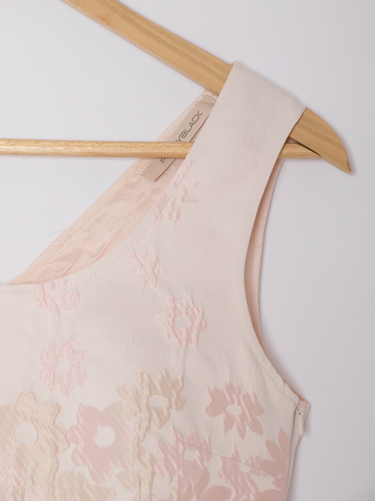 PennyBlack Jacquard A-Line Dress Mini blush pink floral Size XS