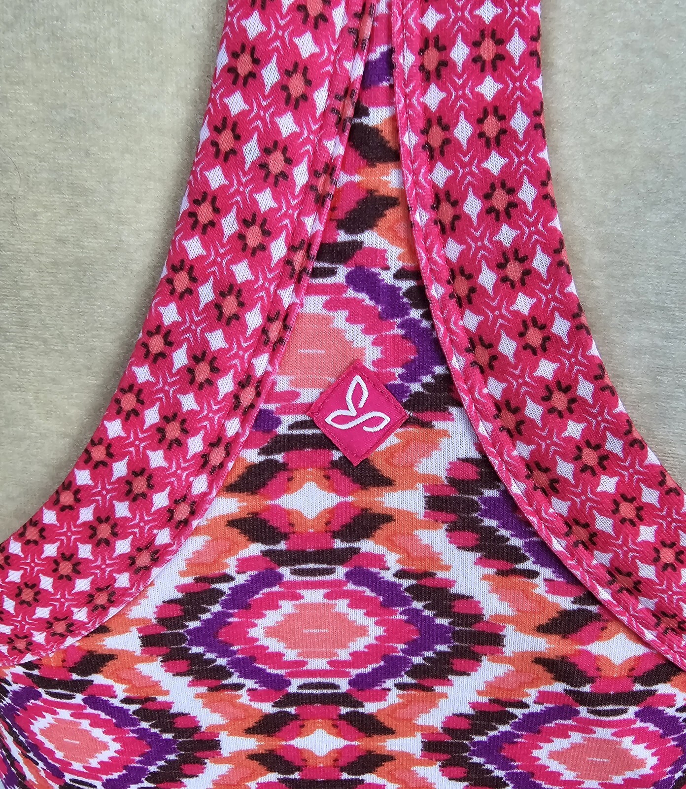 Prana Cali Dress in Azalea Guava Printed Padded Sporty Women’s Sun Dress sz M