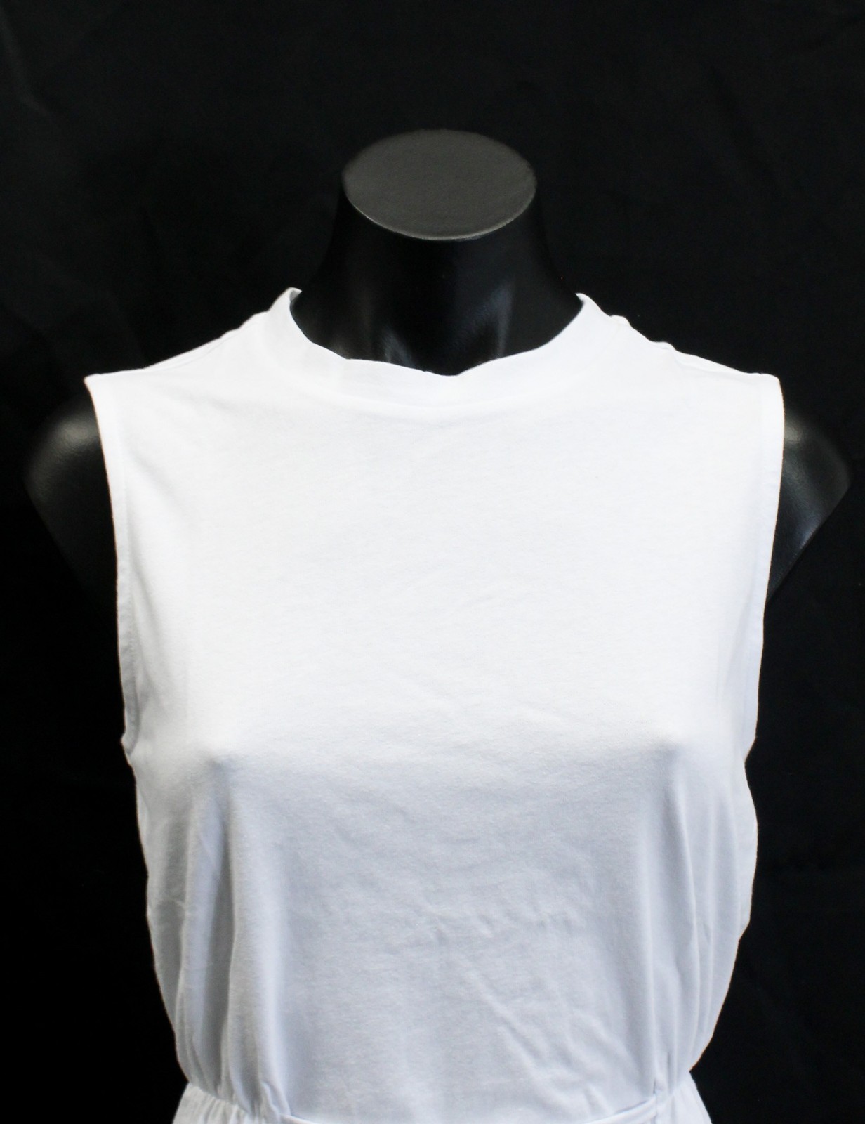 ASOS Design Women’s Solid Sleeveless Tie Detail Mini Dress WR4 White Size XS