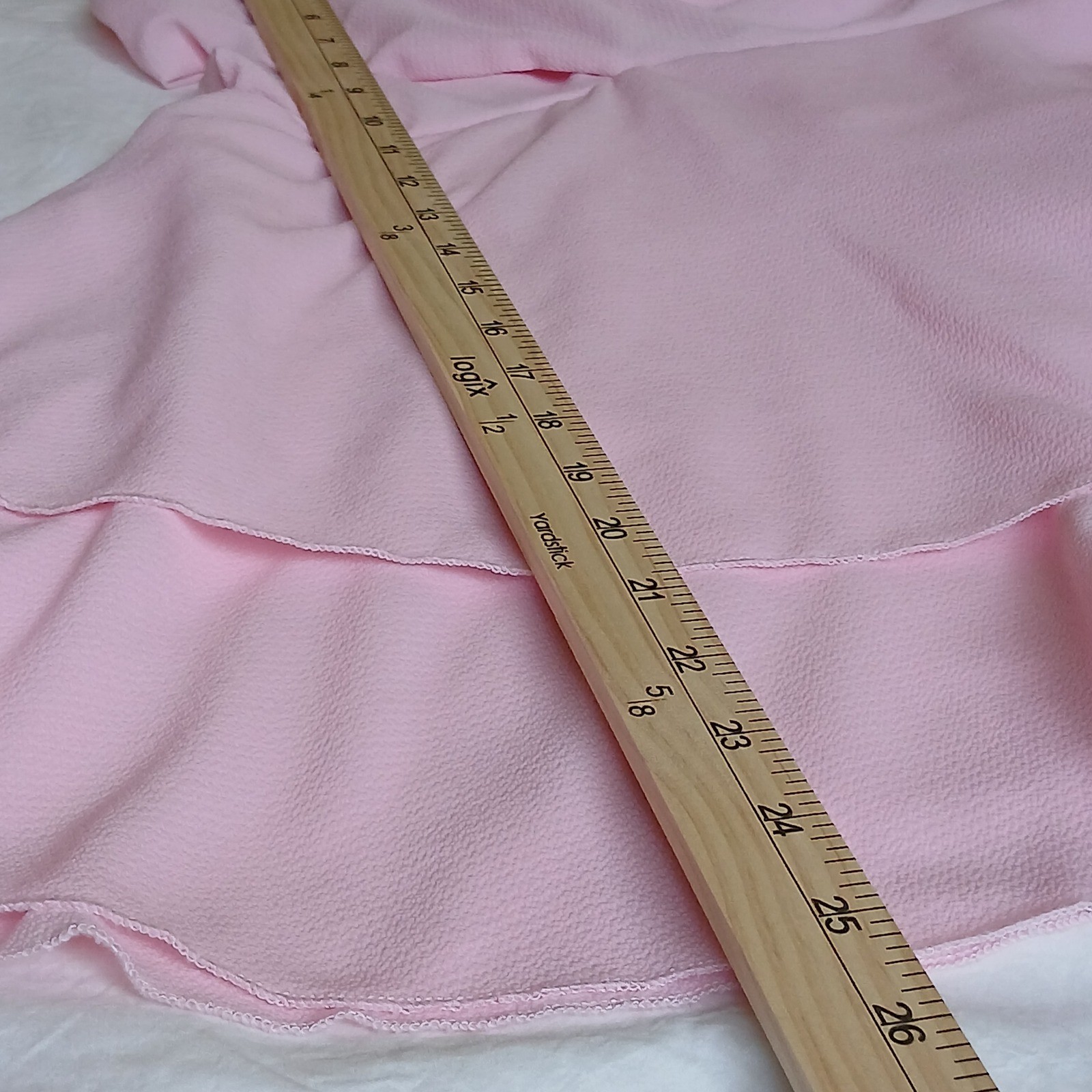 Lucy in the Sky Pink Cut Out Tiered Ruffle Mini Dress Surplice M Romantic