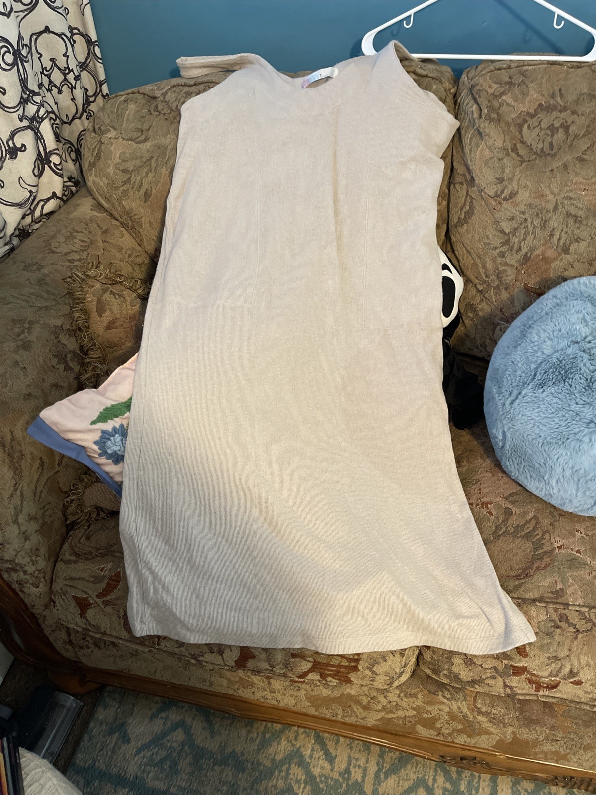 Free People FP Beach Eros Maxi Long Dress Size Large Linen Beach Sun Dress Flowy