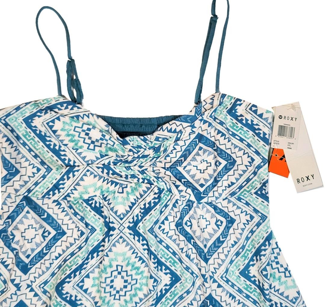 Nwt ROXY Juniors Large TWINSIES STRAP DRESS Beach Coverup Summer
