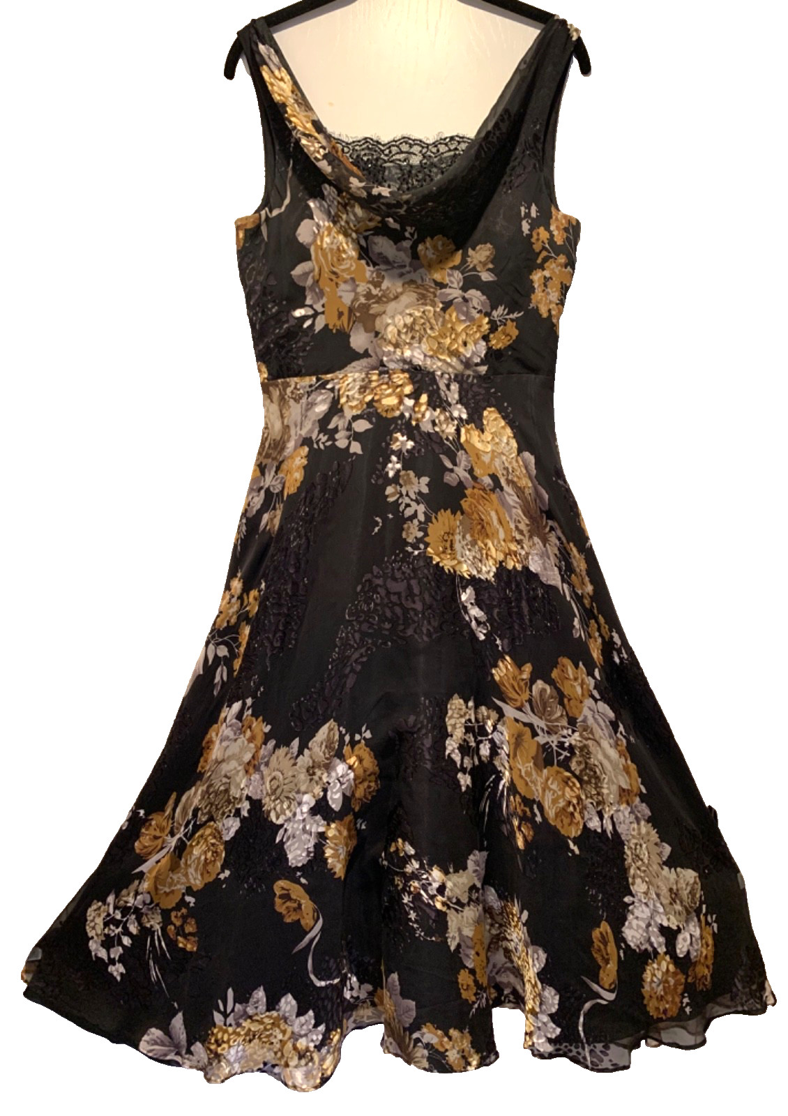 JS Boutique, Midi Dress, Size 6, Vintage Y2K, 3-layers, 65% Silk 35% Rayon