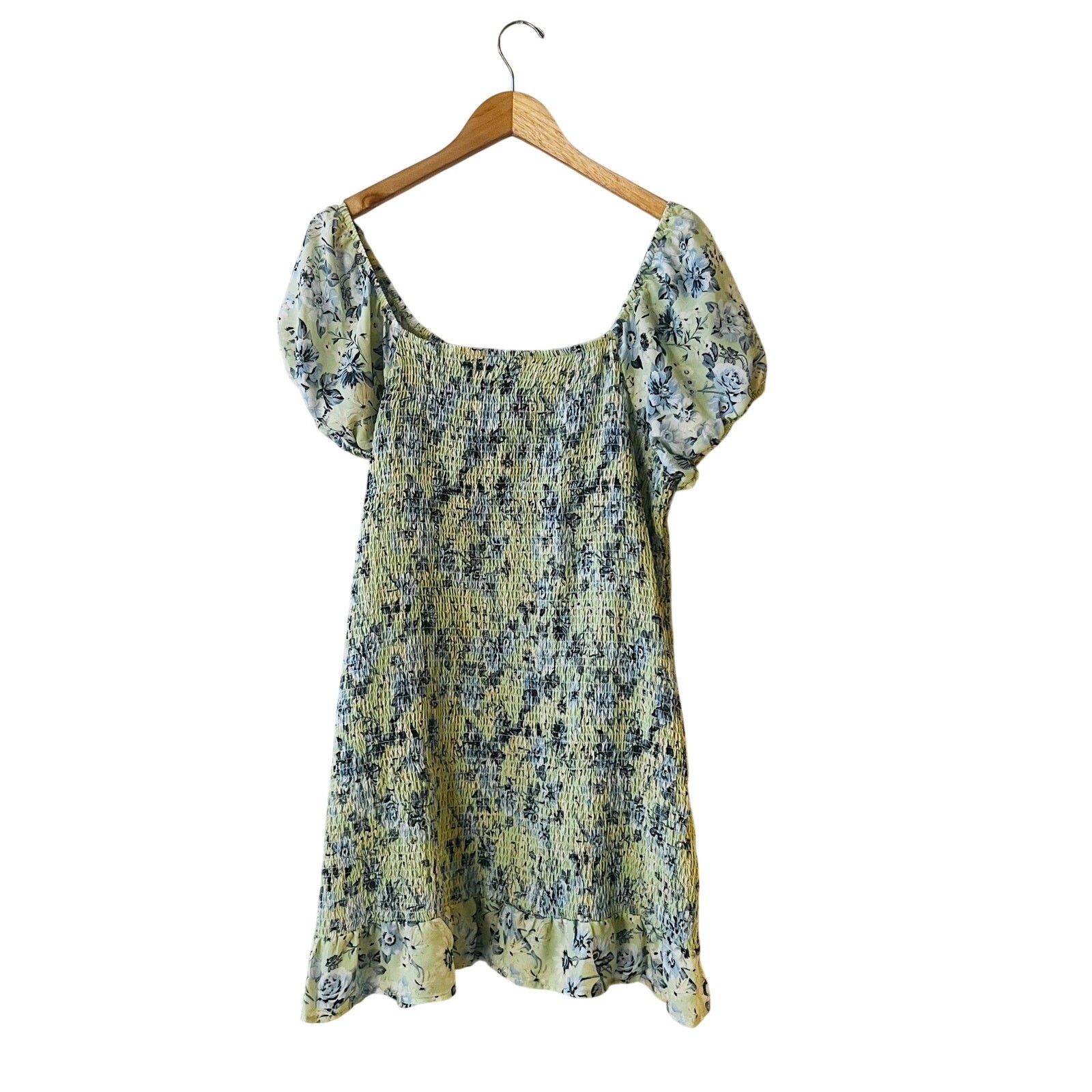 Madden NYC Floral Smocked Tie Front Dress Size XXXL NWT Multicolor