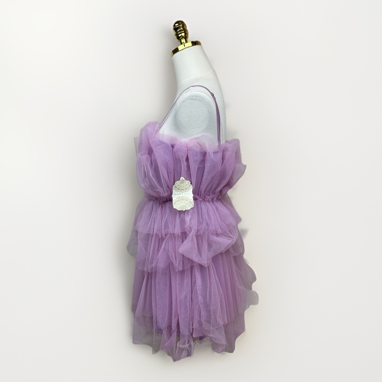 ✨💜 NWT Altar’d State Daria Tulle Mini Dress Lavender Lilac Small Fairycore ✨
