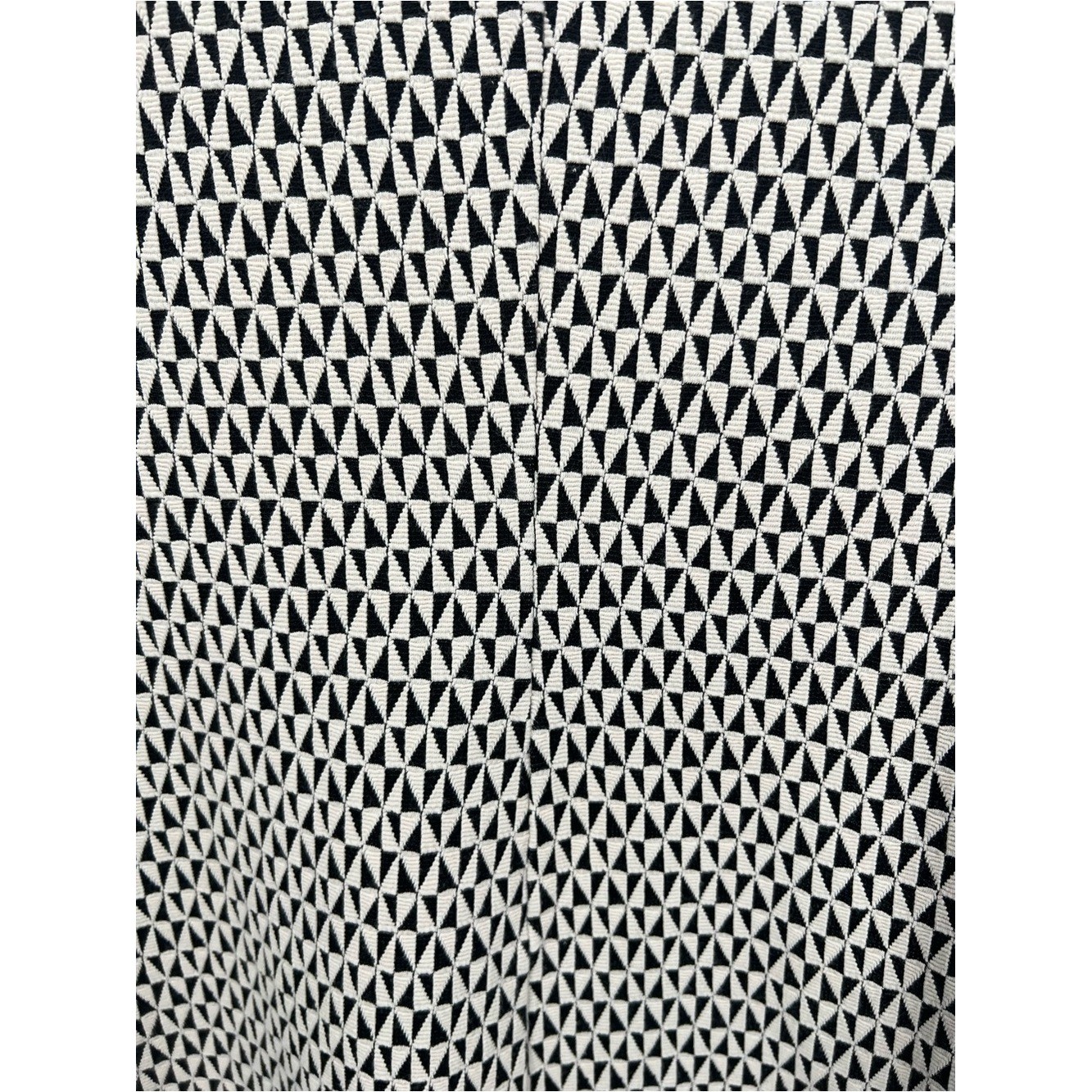 Zara Trafaluc Black & White Geometric Textured Mini Dress Size Large