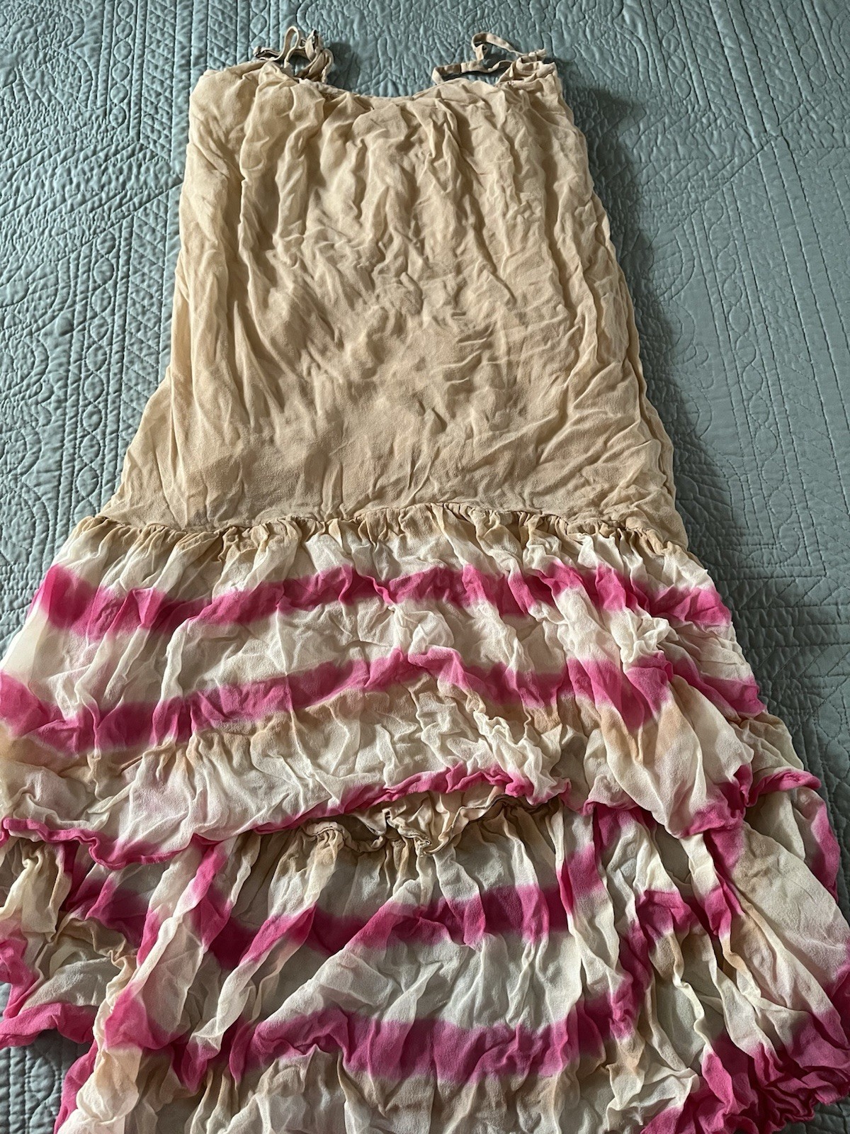 Gypsy 05 Dress Size M 100 % Silk Pre-owned Pink Great Condition