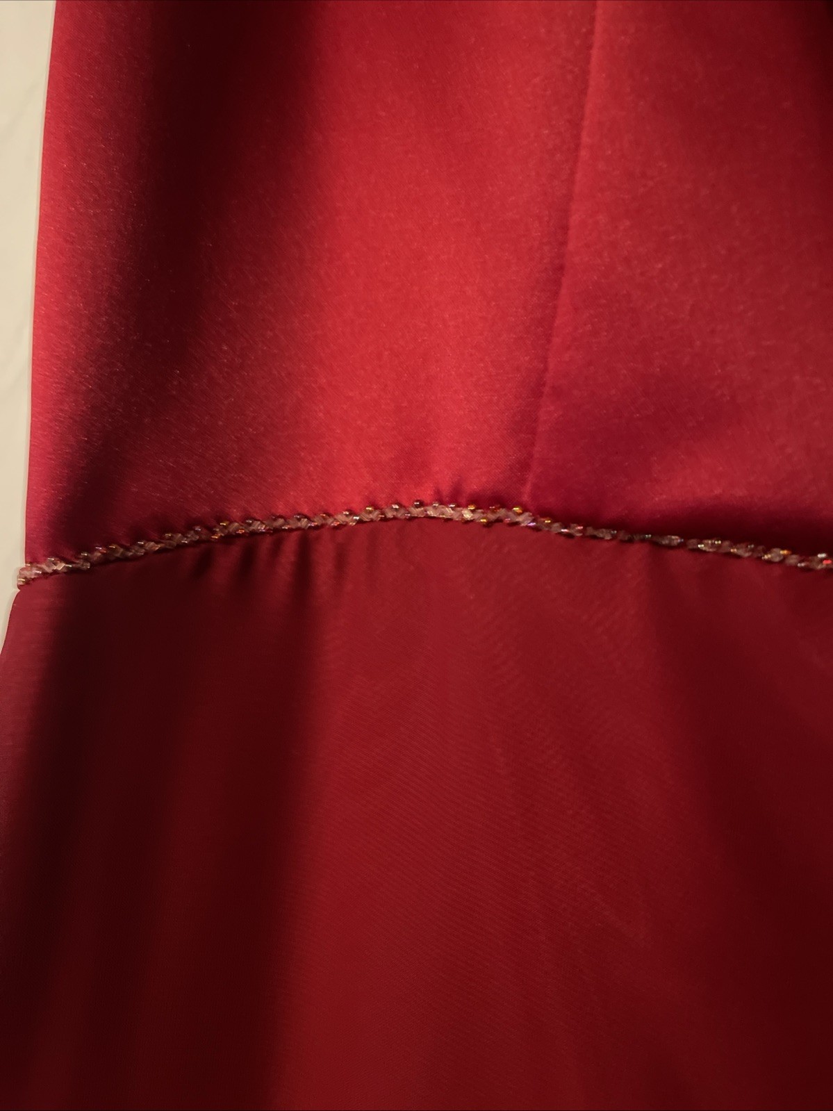 NEW Eden Bridals Red Formal Gown Size 22 Beaded Strap Prom Bridesmaid Dress Long