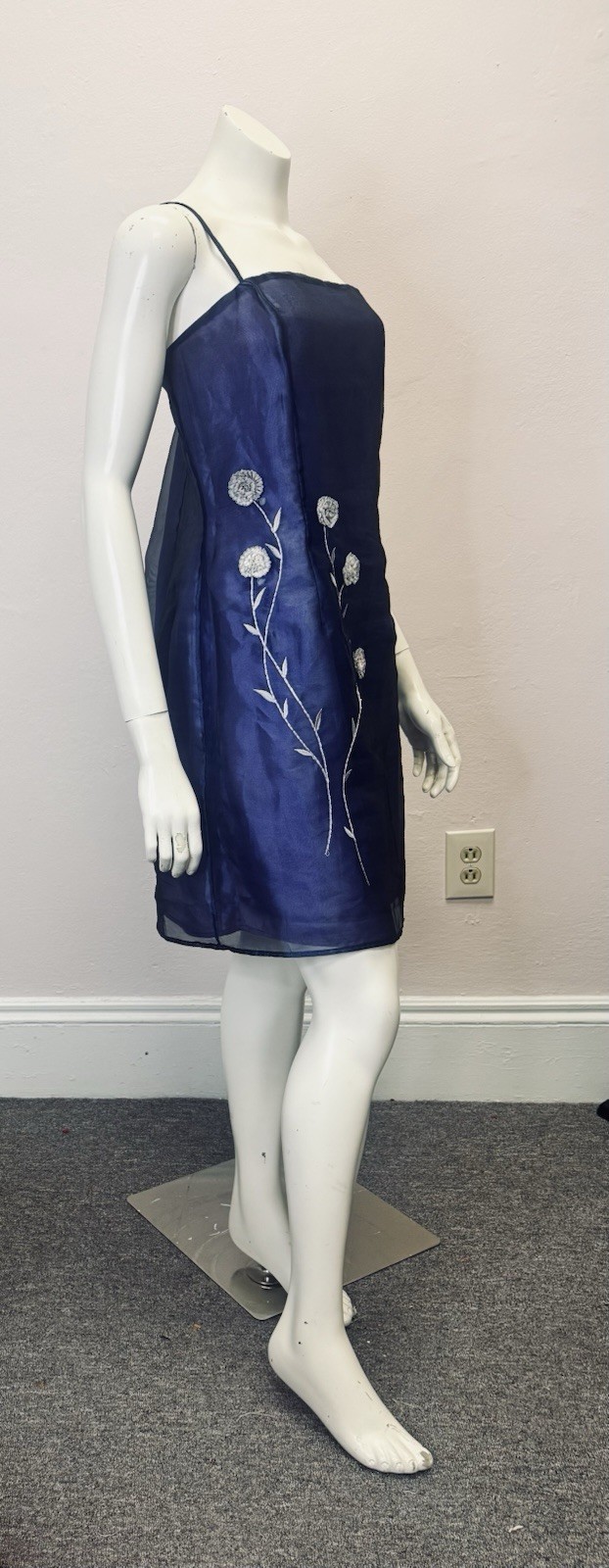 Vintage 90’s Prom Wedding Formal ABS Allen Schwartz Y2K Dress Size 14 Large
