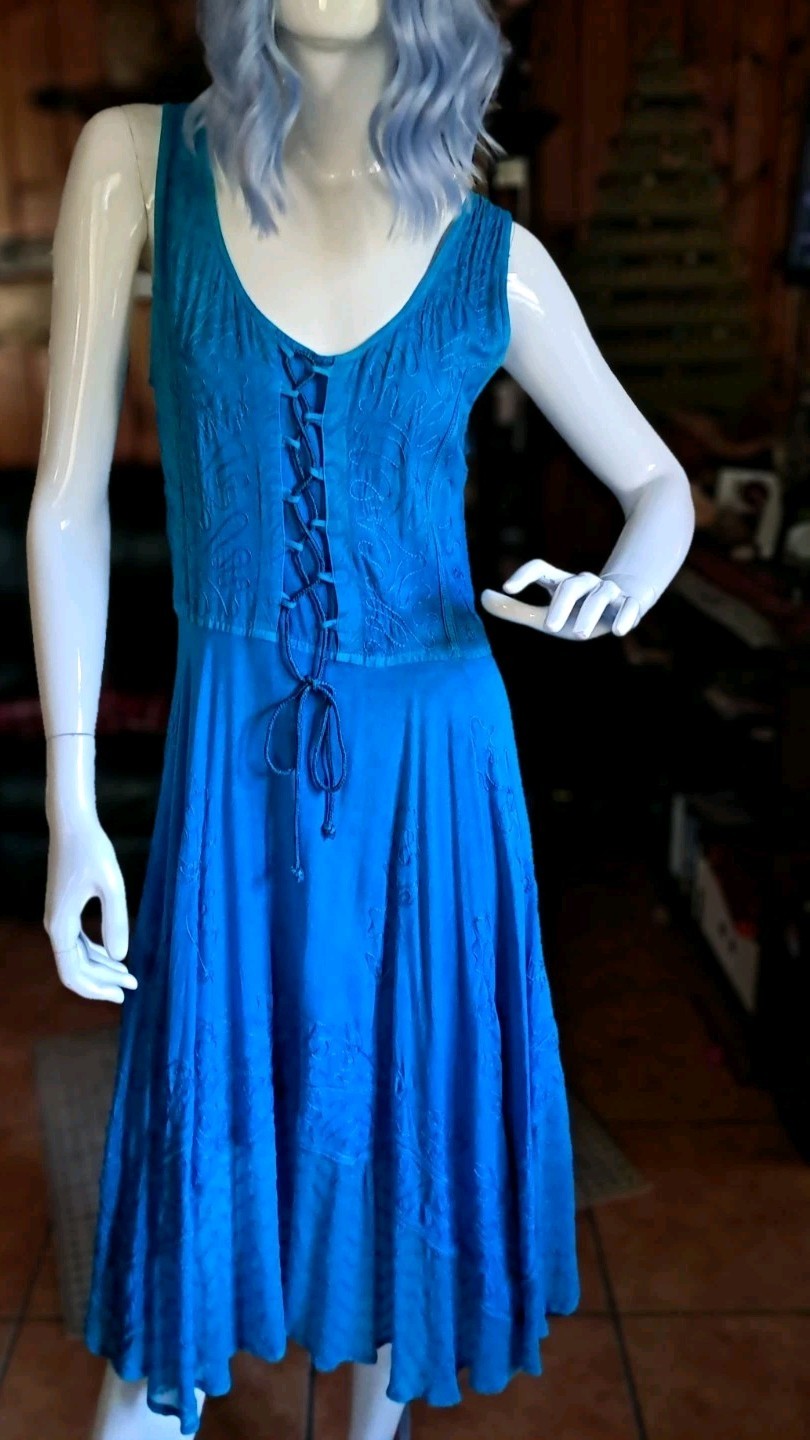 Fashion Terminal Handkerchief Hem Sun Dress Gypsy 12