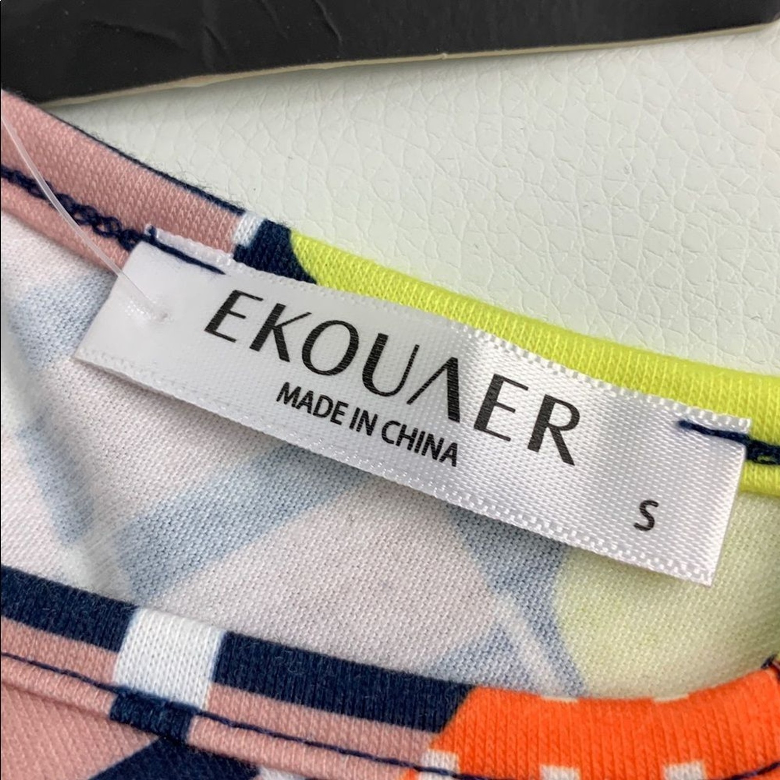 Ekouaer Colorful Sleeveless Tank Patterned Top Dress Racerback Size Small NEW