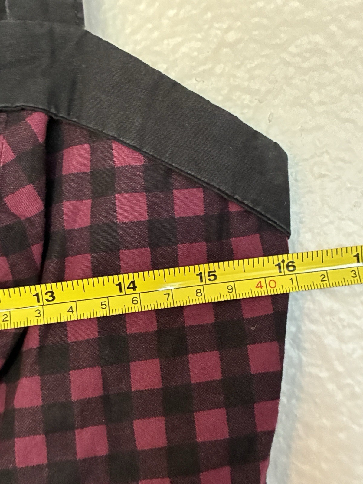 Hot Topic Size L Black Maroon Checked Babydoll Dress Buttons Y2K Grunge Alt