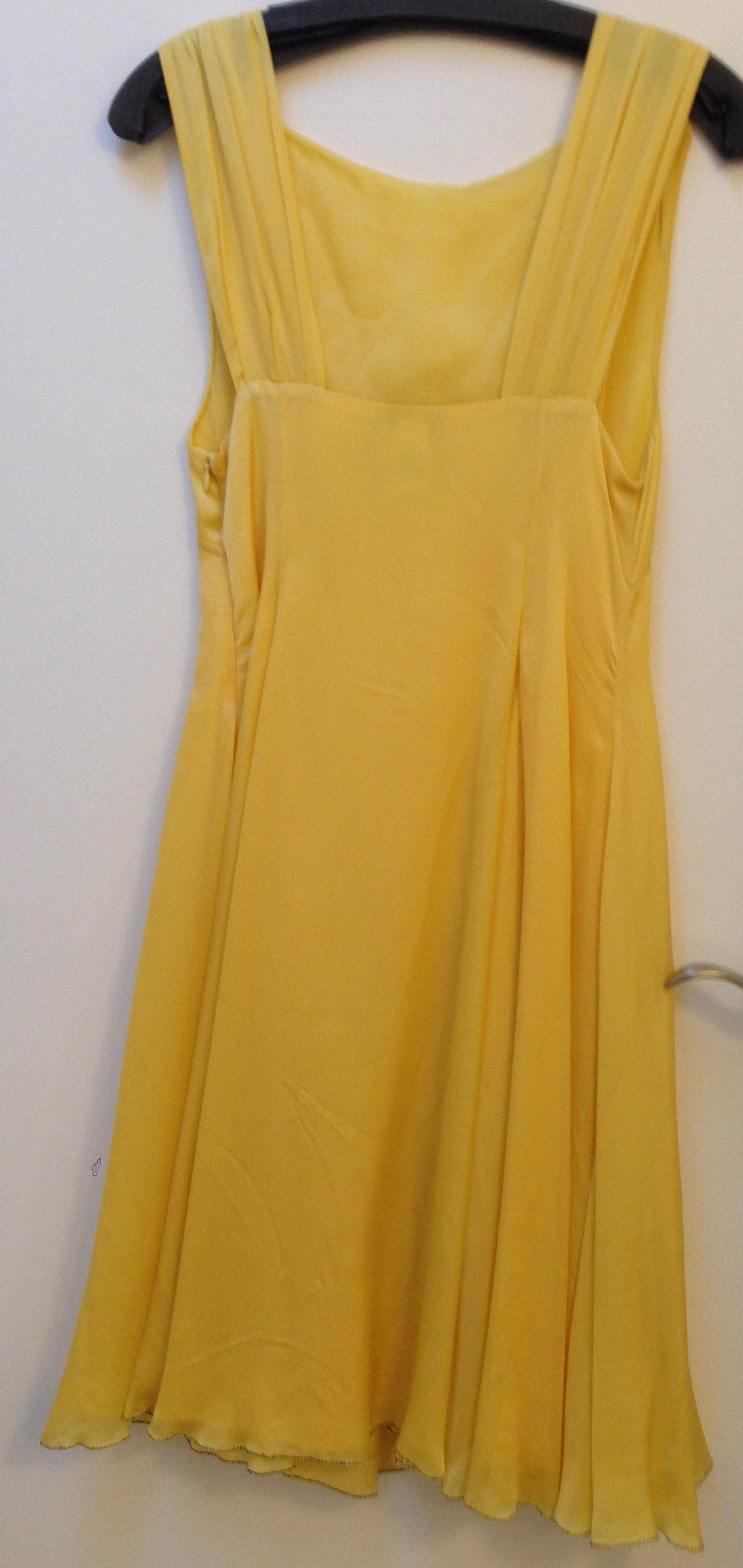 Worn 1x $1980 Moschino BRA FRIENDLY sleeveless silk dress lining size IT 42 US 6