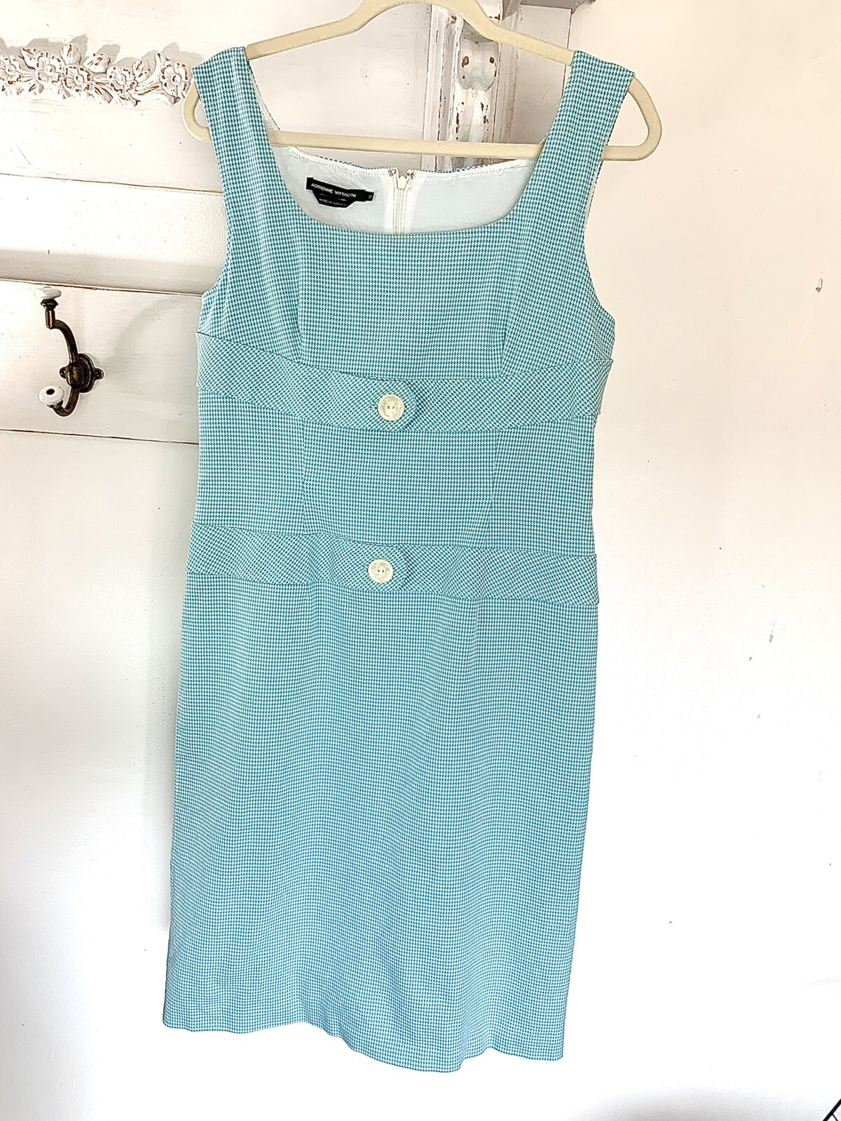 Vintage Dress Look Adrienne Vittadini 60s /70s Look Retro women size 10 NWOT