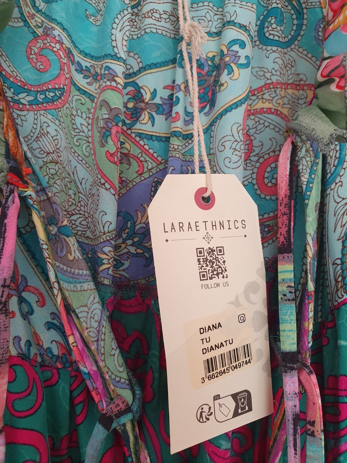 Laraethnics Boho Patchwork Maxi dress Summer‑Ready & Eye‑Catching size TU