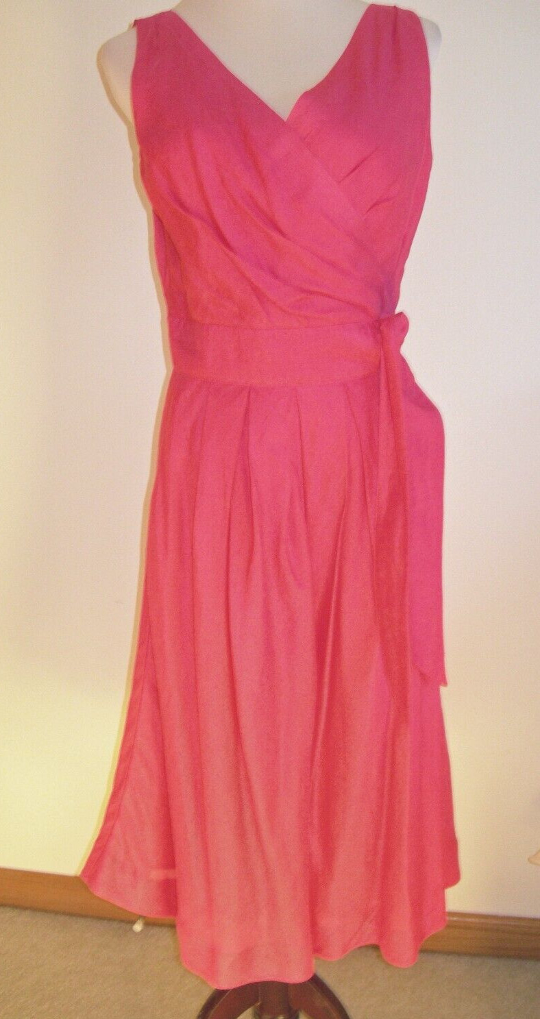 NWOT J. PETERMAN Party Cocktail Dance Wedding Dress Vivid Pink 8 VLV Easter
