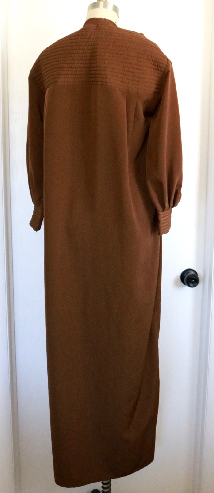 VTG 70s 80s Boho Maxi Dress Caftan Robe House Dress Maxi Womens Quilted Kaftan