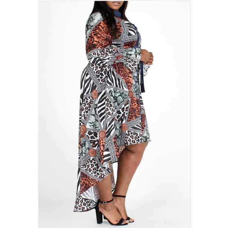 Patchwork Highlow Dresss
