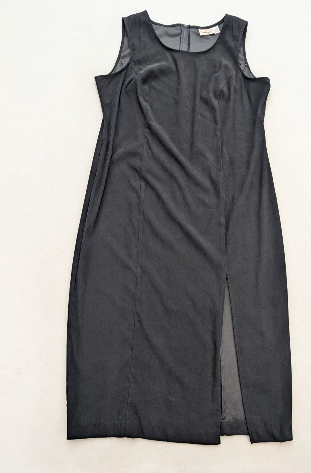 Worthington Women’s Maxi Dress Size 20W Black Sheath Slit Classic Jumper 90s