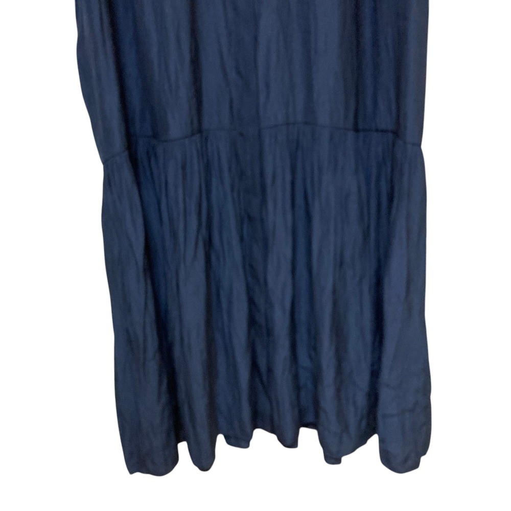 24SS JOURNAL STANDARD L’ESSAGE Decin Maxi Tiered Dress, Size F, Navy Women USED