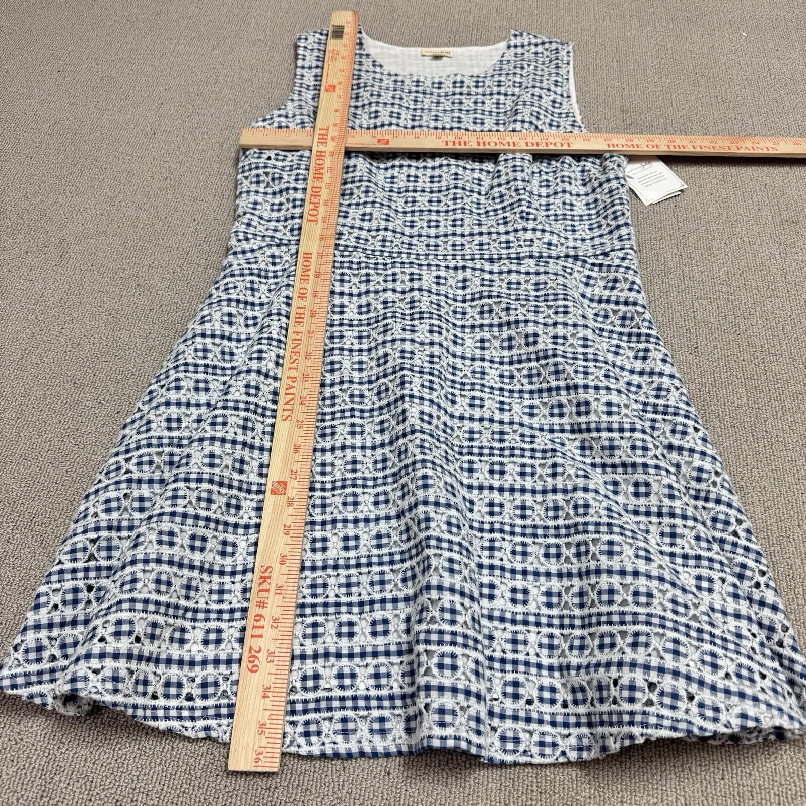 Maison Jules Dress Blue White Sleeveless Women’s Size XL NWT
