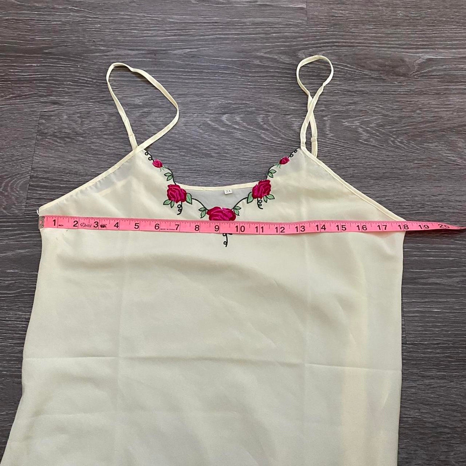 Fairycore pastel yellow red slip