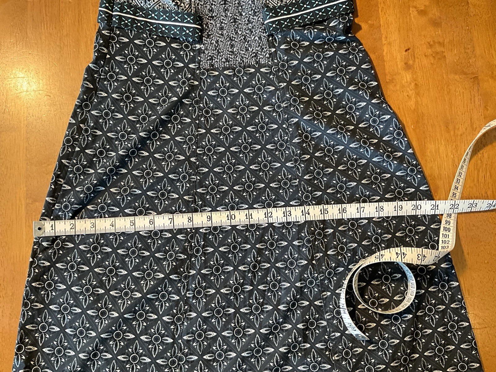 ATHLETA Gray Teal Pack Anywhere Quick Dry Halter Padded Smocked Sun Dress Sz M