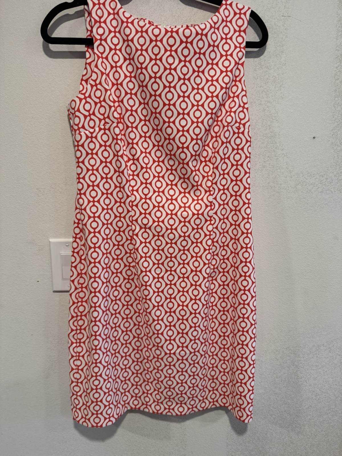ALYX Women’s Orange Print Sheath Dress Size 10 Coastal Summer Breezy Game Day