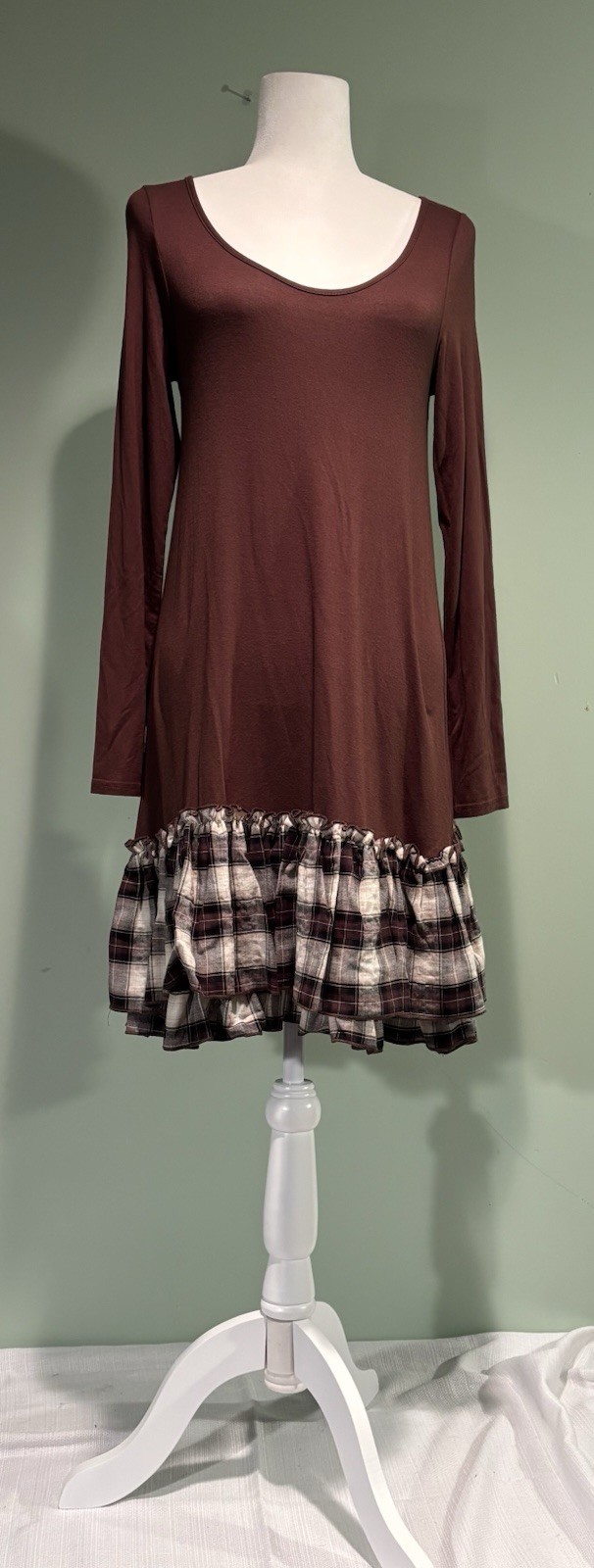 Love Women’s Brown Boho Romper Dress Size Small NWOT