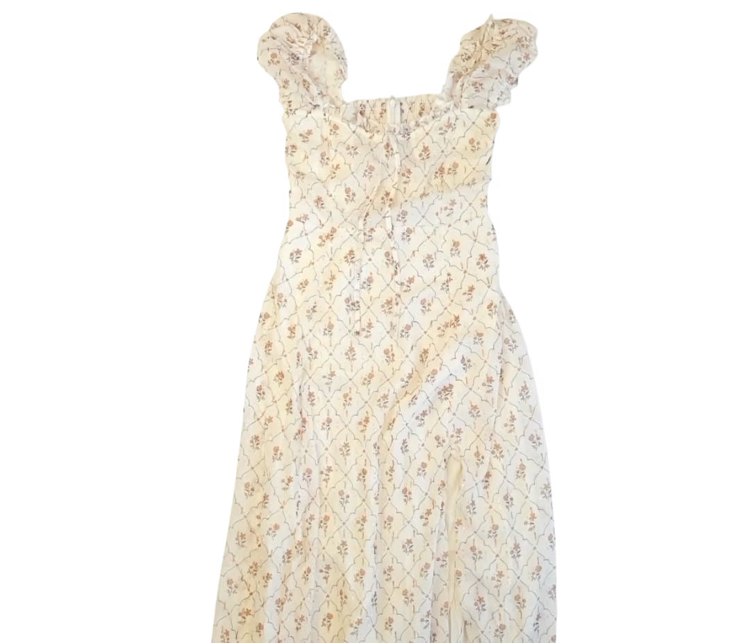 Noralee Women’s Nancy Dress Victorian Flora XS Elegant Vintage Style