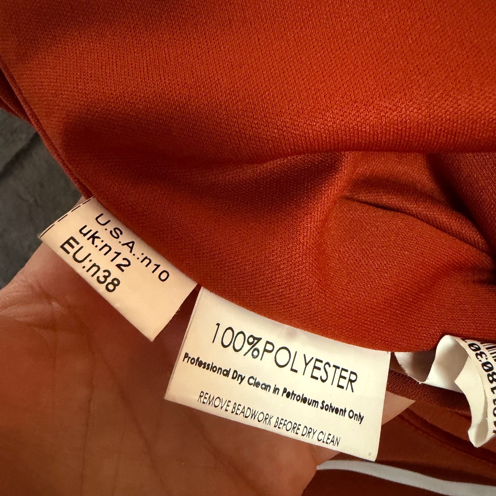 B2 Jasmine Rust Orange Sweetheart Neckline Formal Gown High Slit Dress NWT 10
