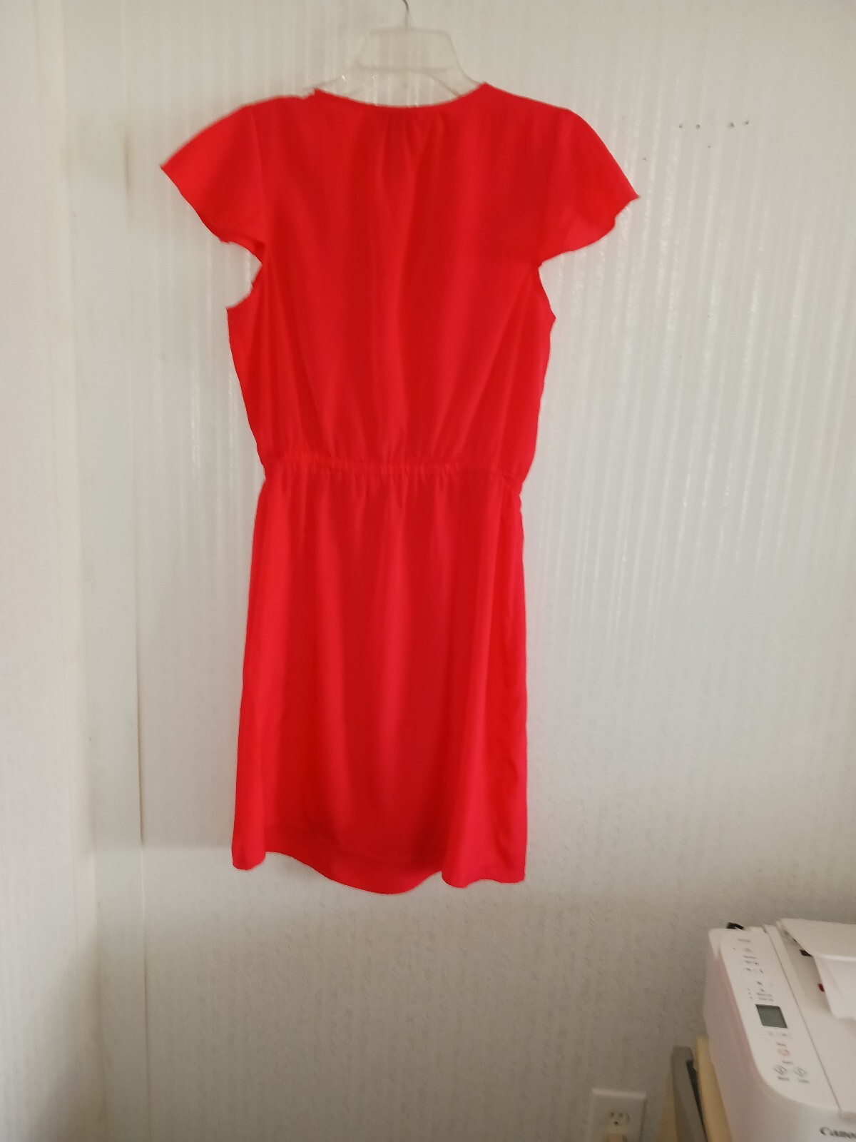 Orang sheer cap sleeves dress by Tina Knowles size Medium