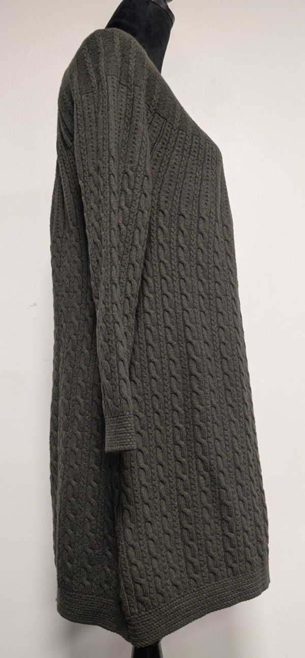 Soft Surroundings Forest Green Nylon/Rayon/Wool/Cashmere Blend Sweater Dress, M