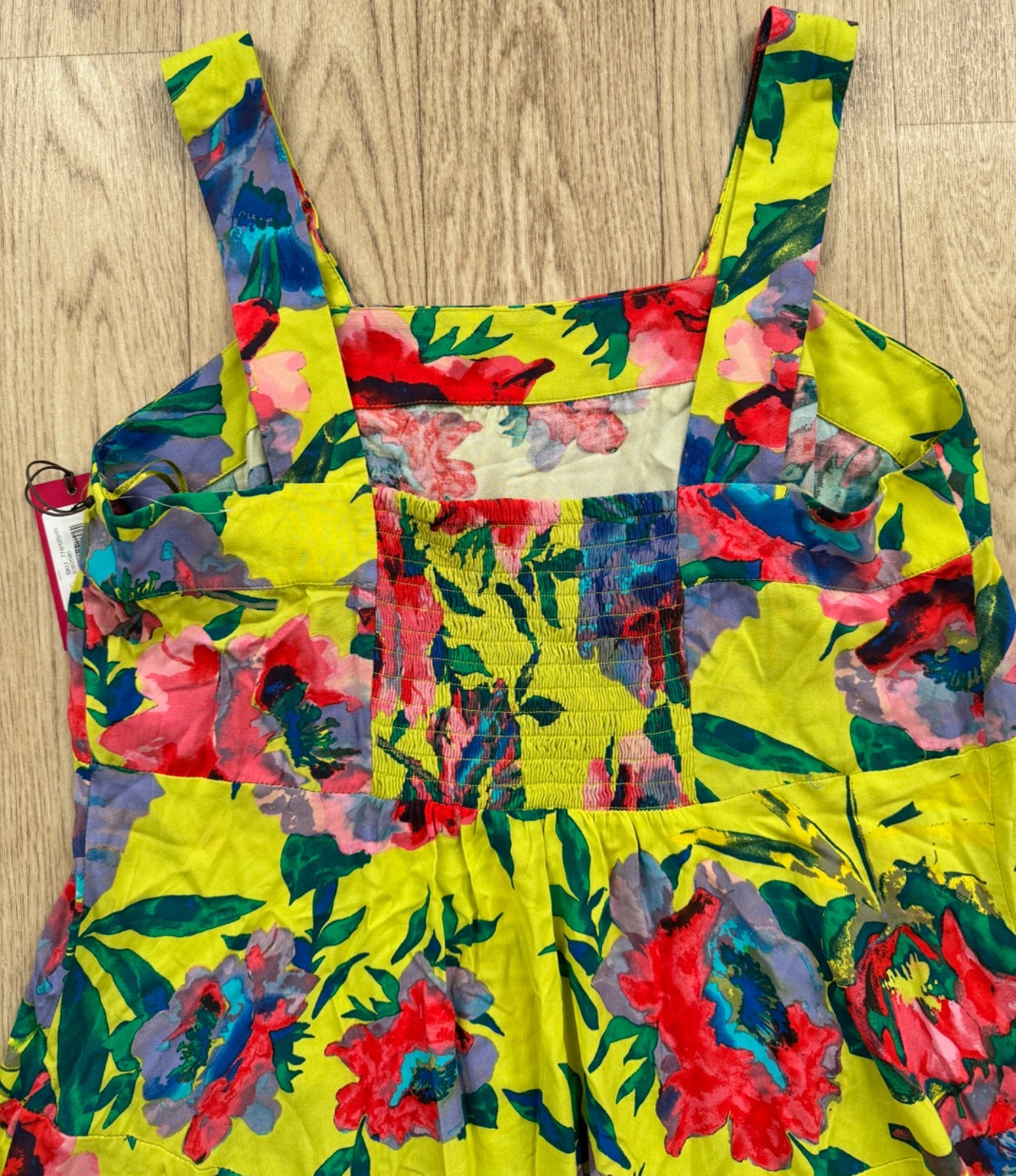 NWT Vince Camuto Floral Maxi Tiered Dress with Smocked Back, Size 1X