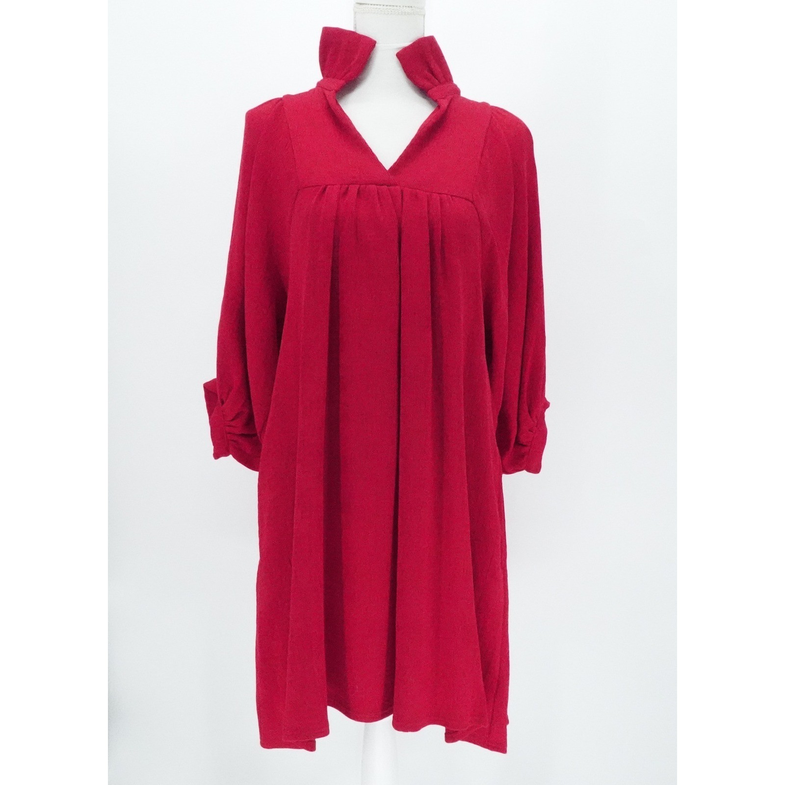 Emily McCarthy Stella Midi Dress Womens XS Cranberry Holiday Event