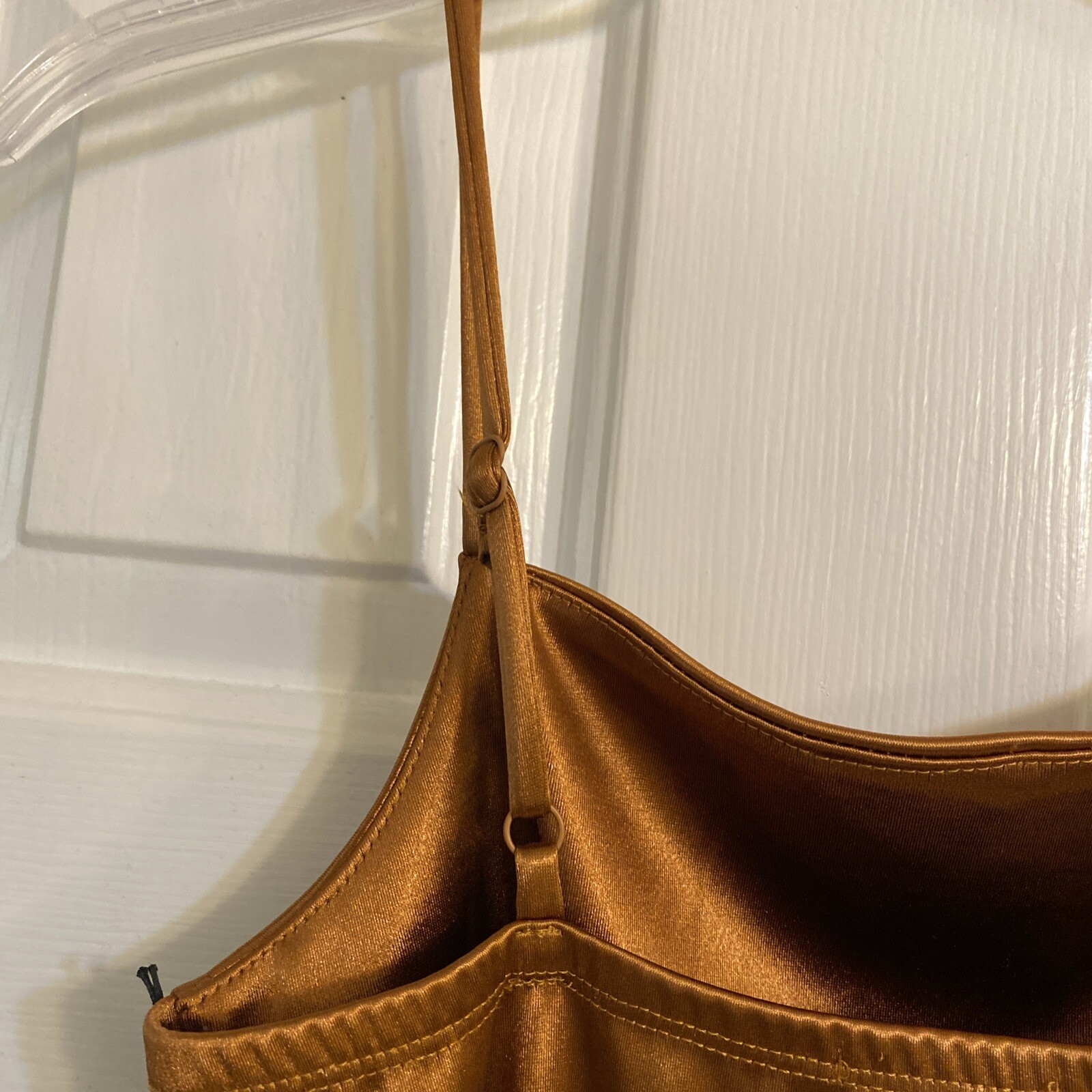 Junior Originality Copper Slip Dress Polyester Spandex NWT Reg.$52 Sz Small