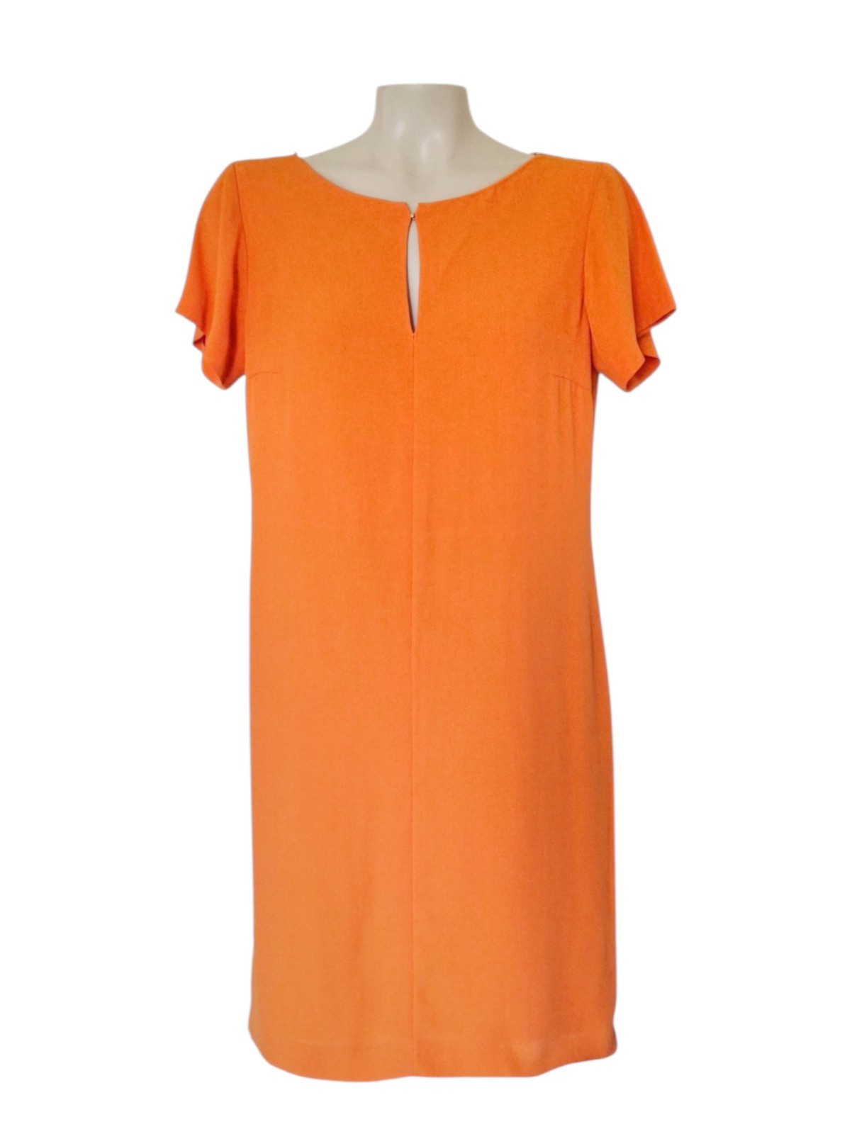 Hugo Boss NWT Orange Sheath Dress Keyhole Neck Designer Shift Dress Size 6