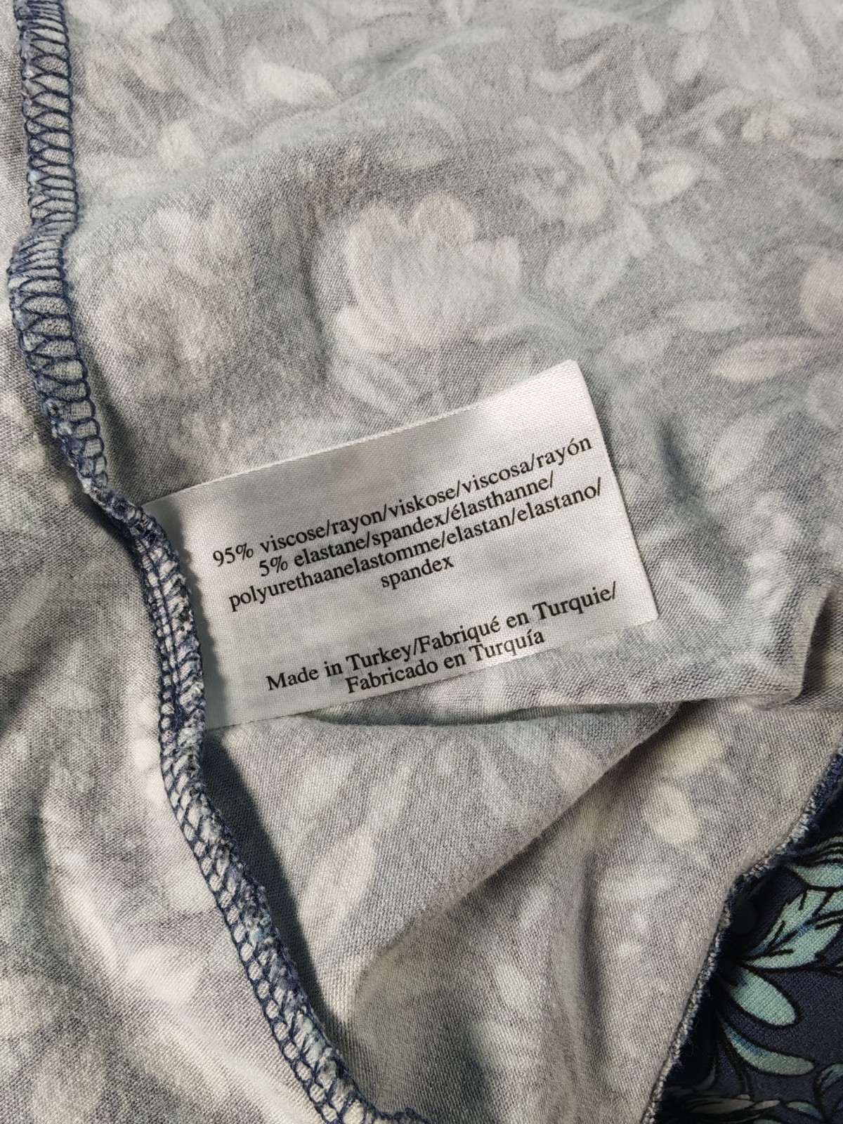 Beautiful Laura Ashley Blue Floral Stretch Frill Dress Waist Tie Belt UK 18
