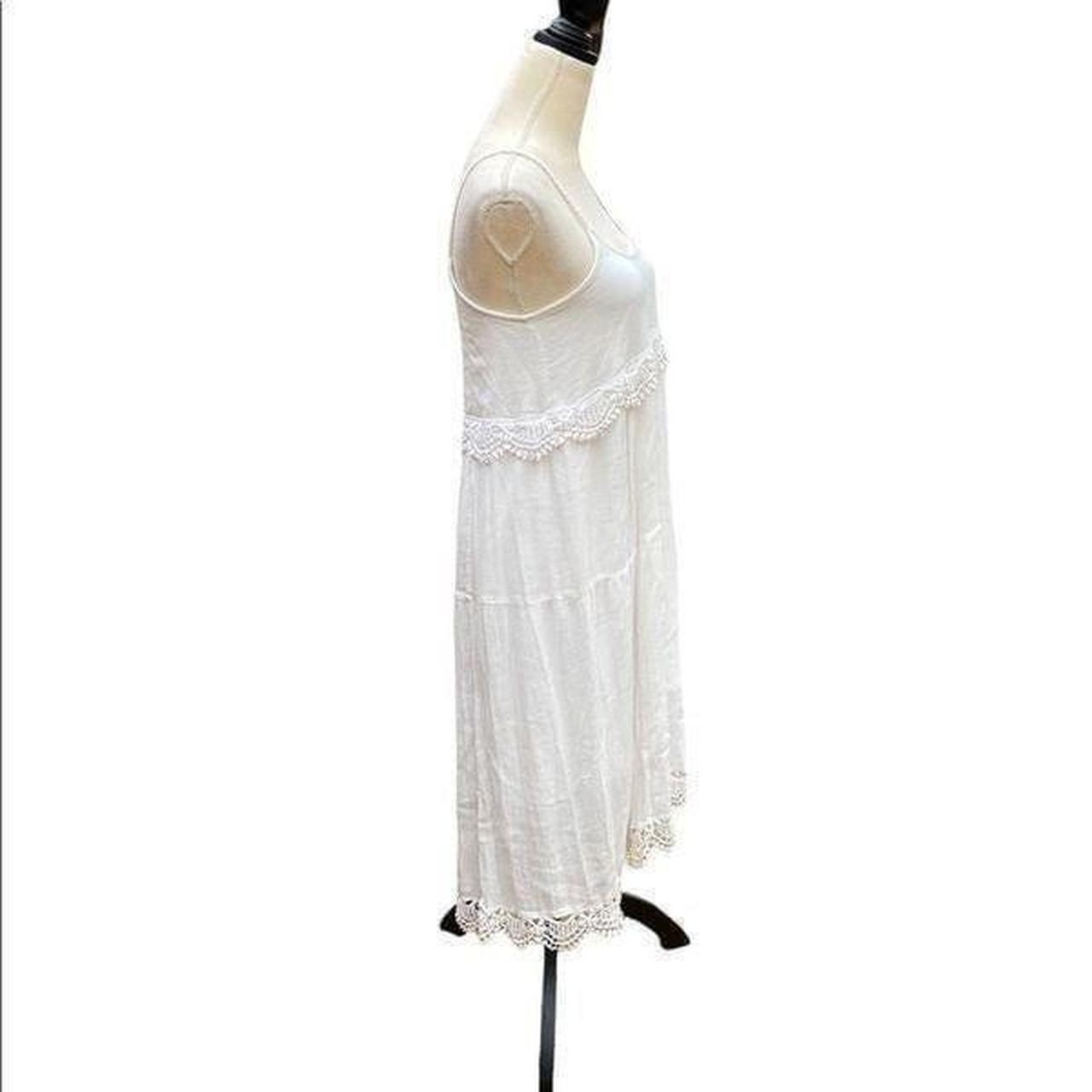 Red Camel Eggshell White Sleeveless Midi Dress, Size S