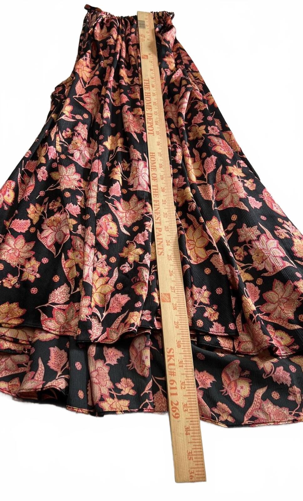Free People Boho Floral Pleated Halter Mini Dress | Whimsigoth / Cottagecore S