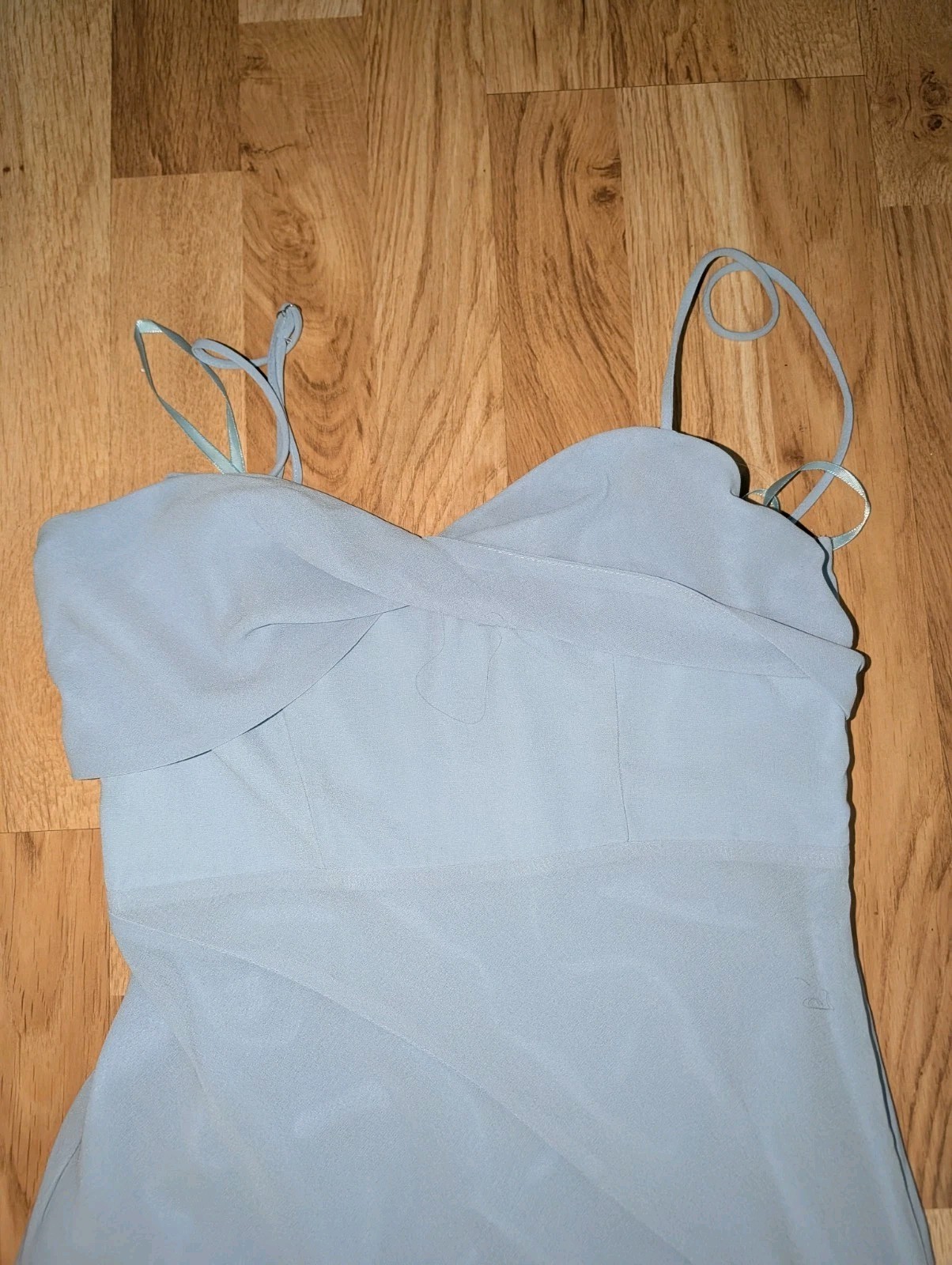 BILLY J Baby Blue Dress Size 10 Lined Summer Sundress Wedding Good Condition