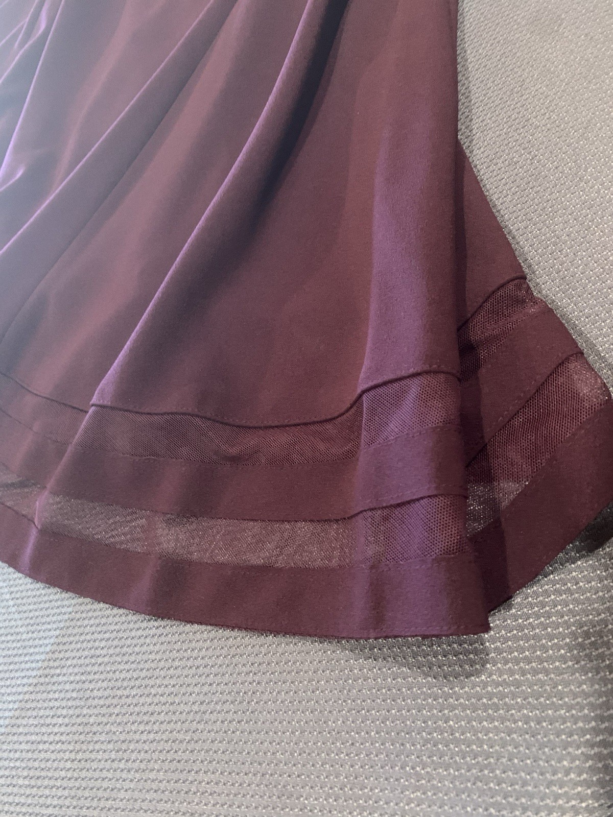 Calvin Klein Womens Eggplant Purple Fit & Flair Dress Size 14