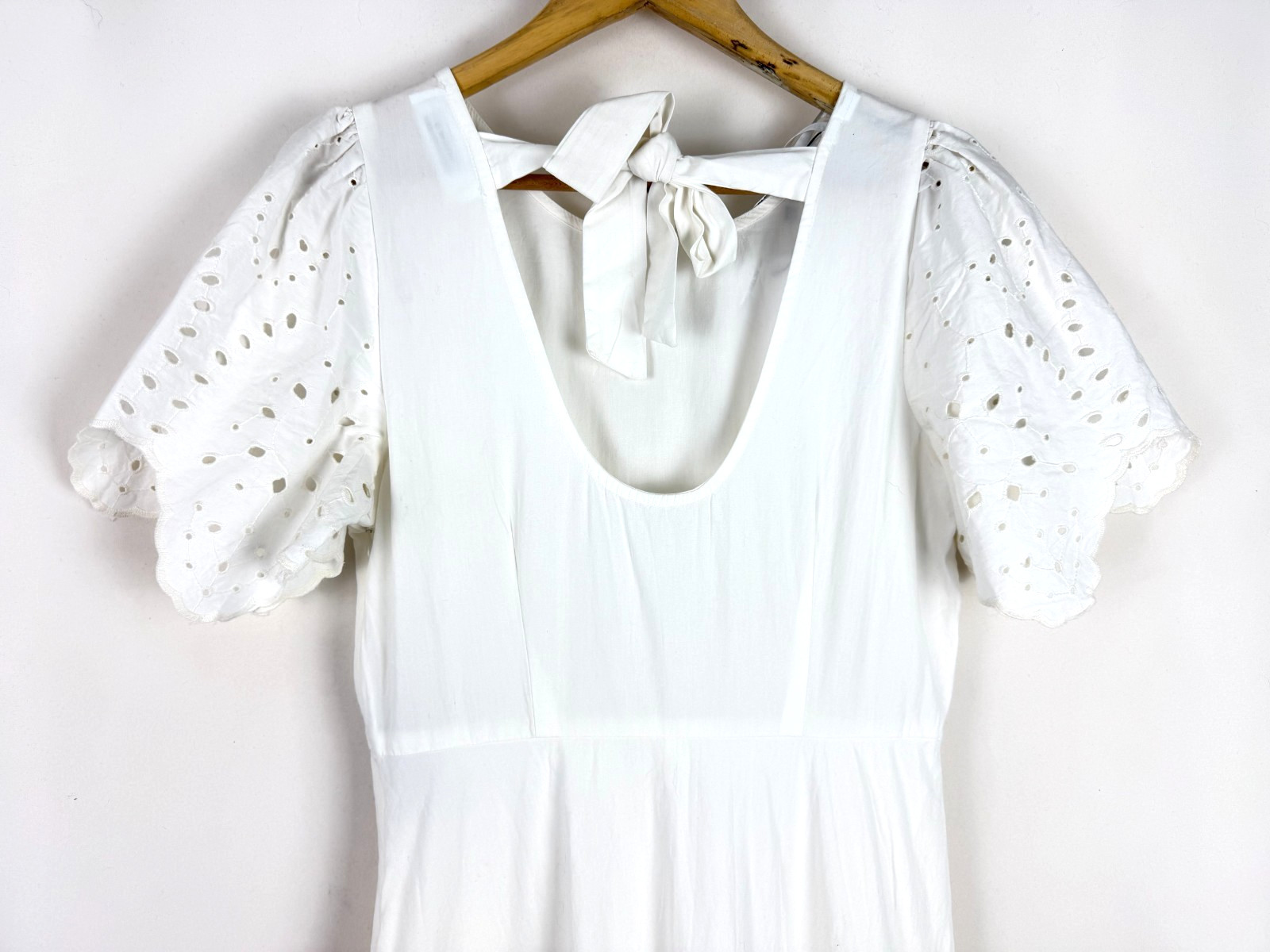 SELECTED FEMME Beautiful Kelli White Ankle Broderie Dress BNWT, Size 38 UK 10!
